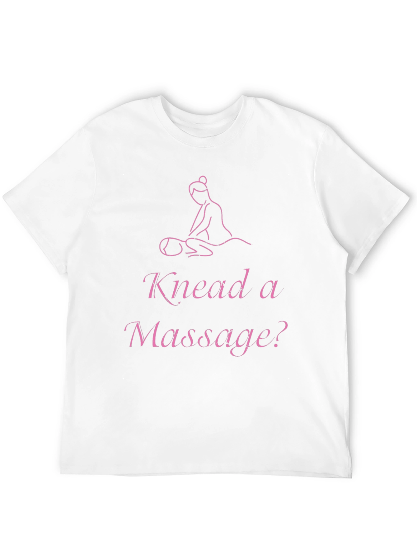 Black Knead a Massage? Black Graphic Tee Shirt view 12