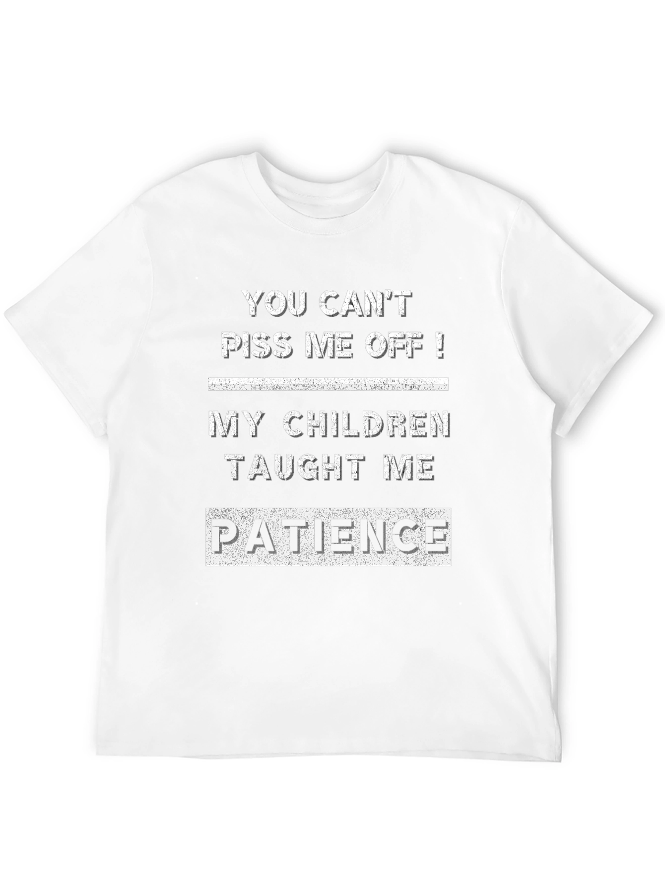 Black Funny Patience T-Shirt - My Children Taught Me view 12