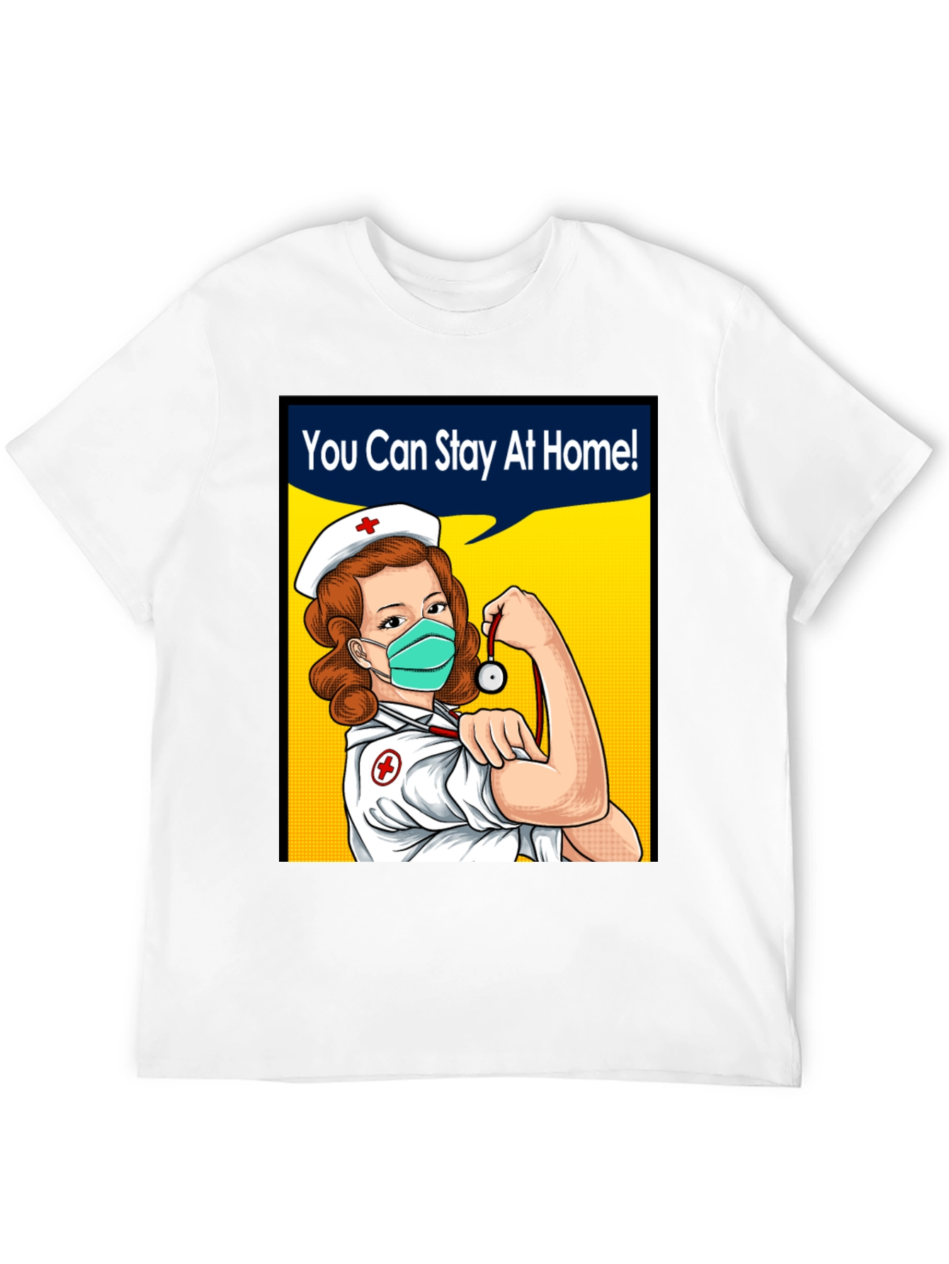 Black Essential Worker T-Shirt: Nurse Power! view 12