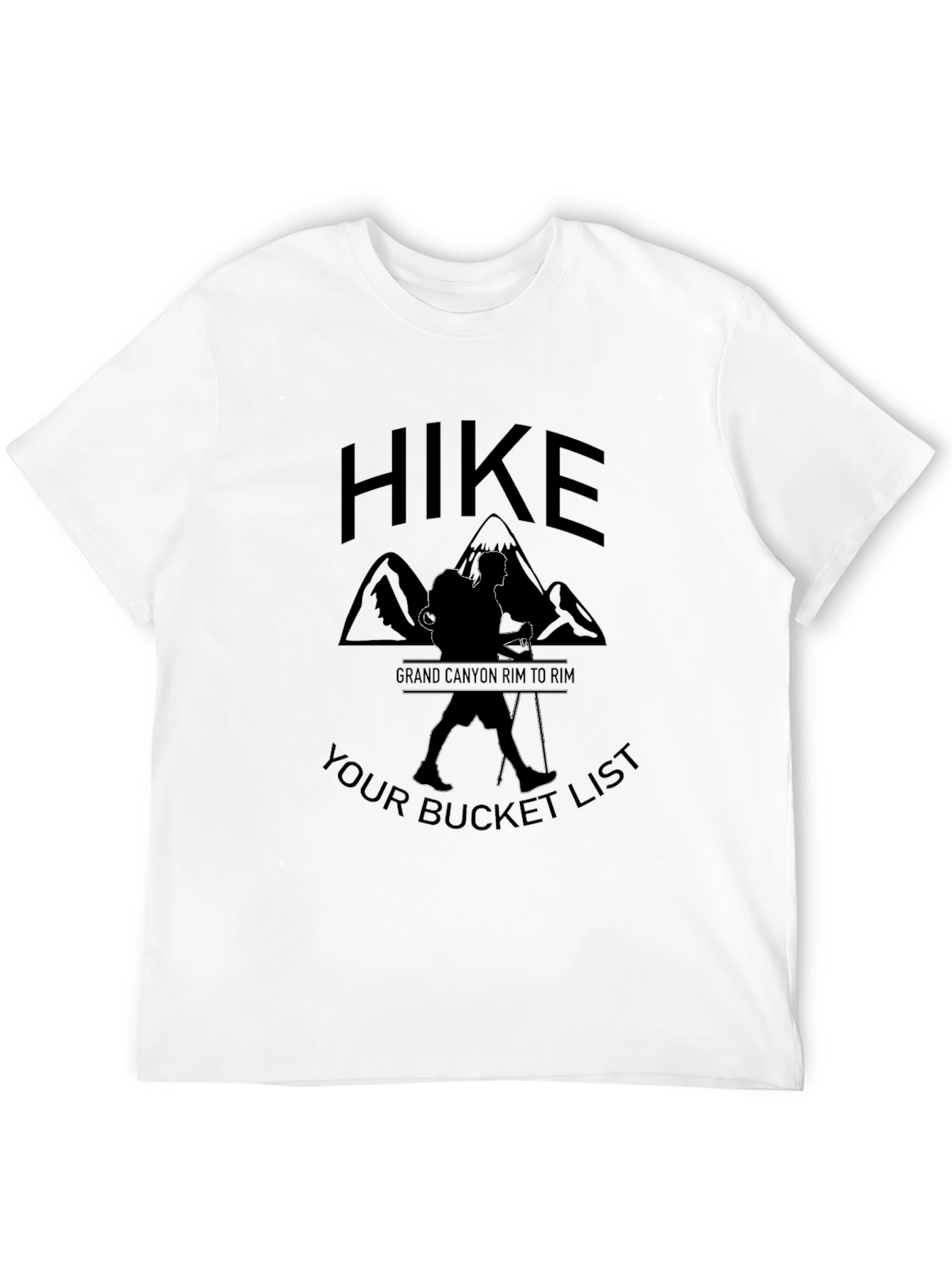 Black Hike Grand Canyon Bucket List Black T-Shirt view 12
