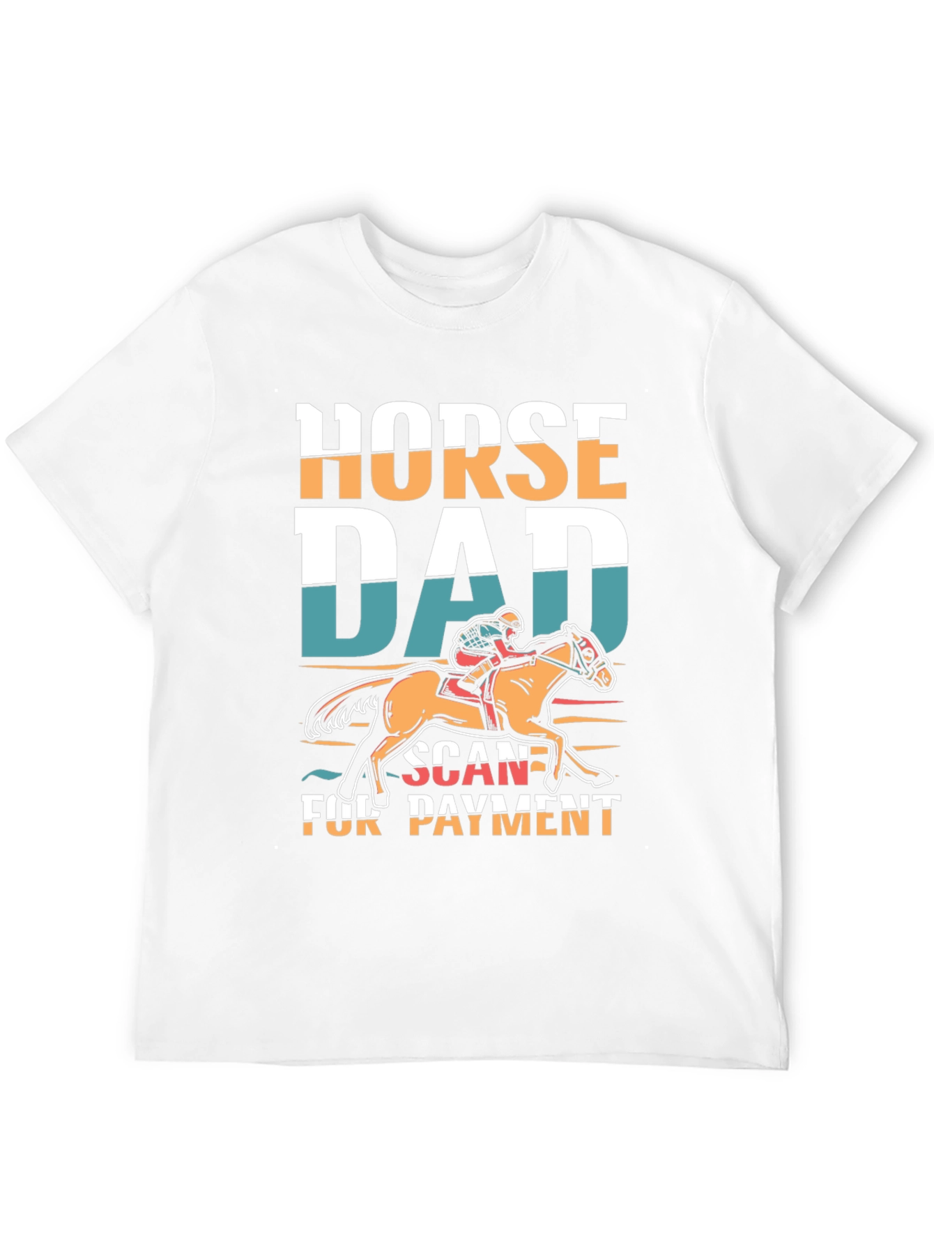 Black Horse Dad Scan For Payment Tee view 12