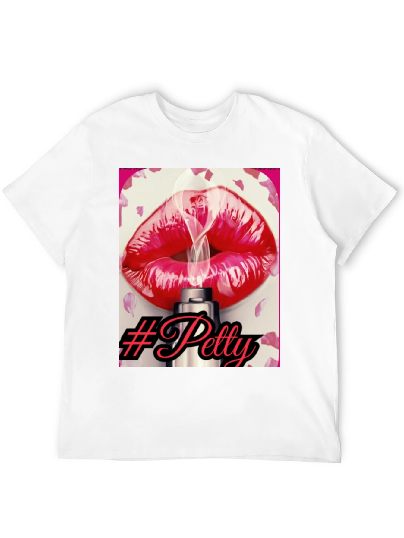 Black Petty Lips Graphic T-Shirt view 12