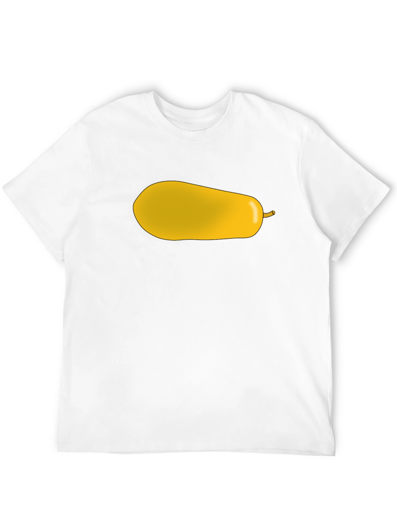 Black Yellow Pear Graphic Print Black T-Shirt view 12
