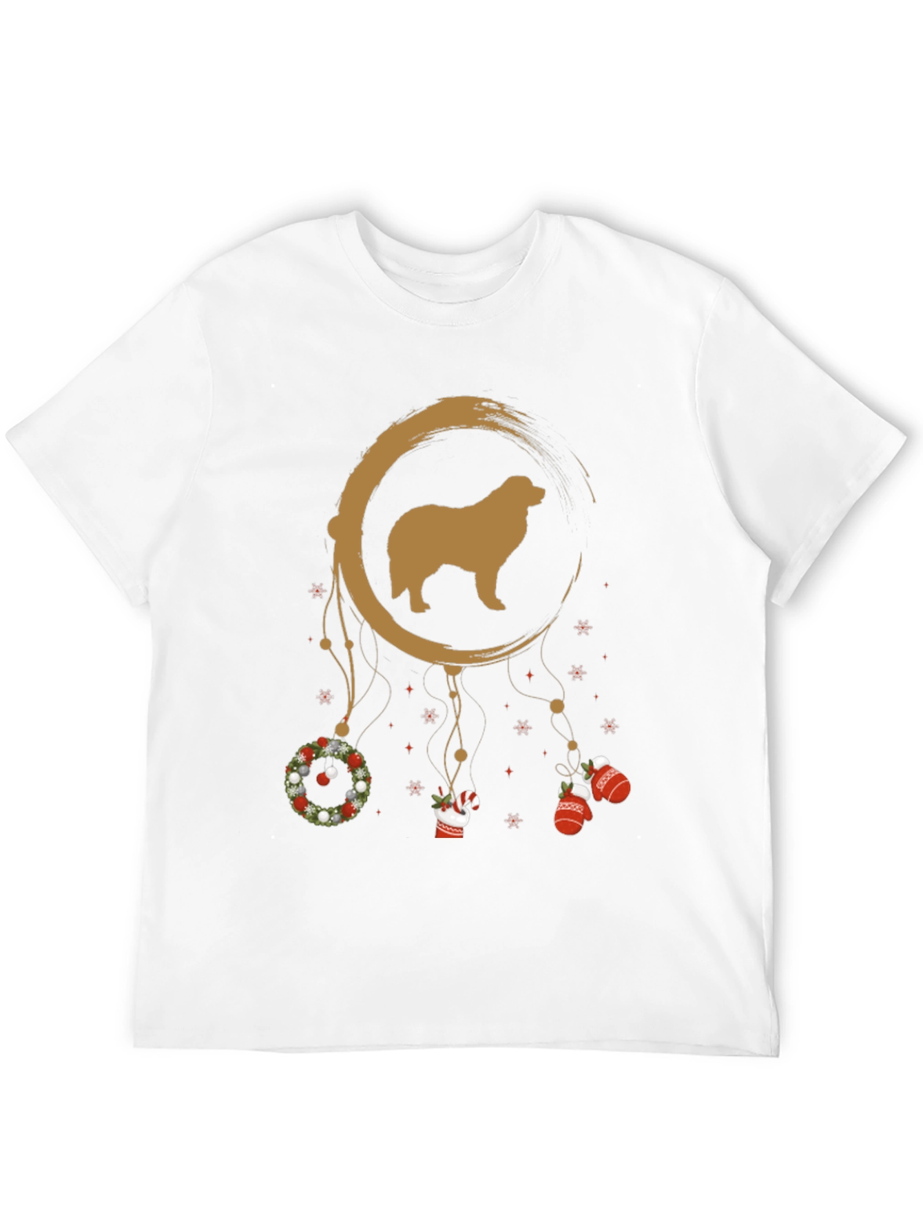 Black Dog Dreamcatcher Christmas Graphic Tee view 12