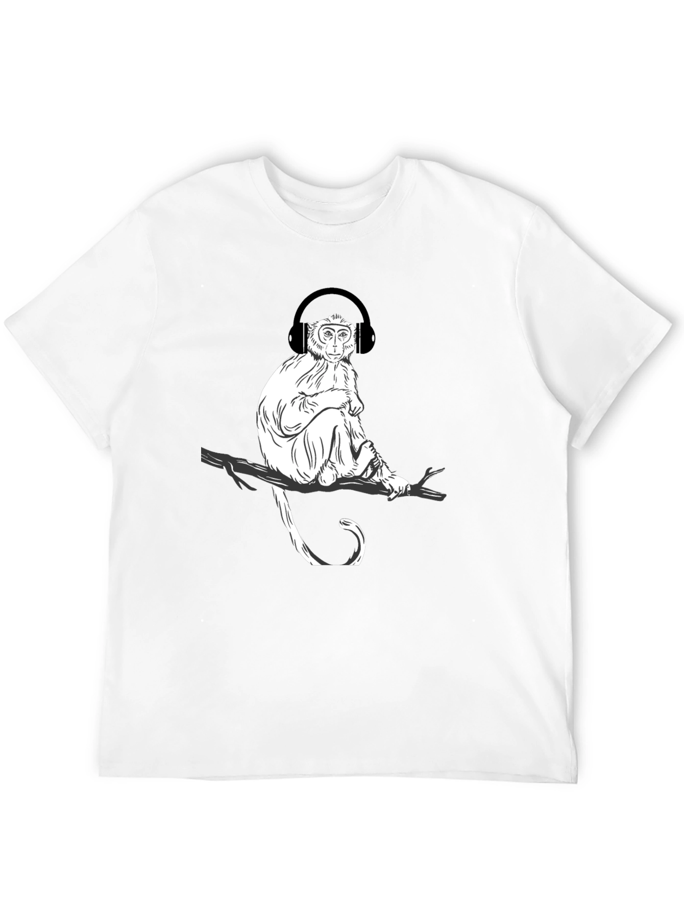 Black Monkey Music Graphic T-Shirt - Cool Casual Tee view 12
