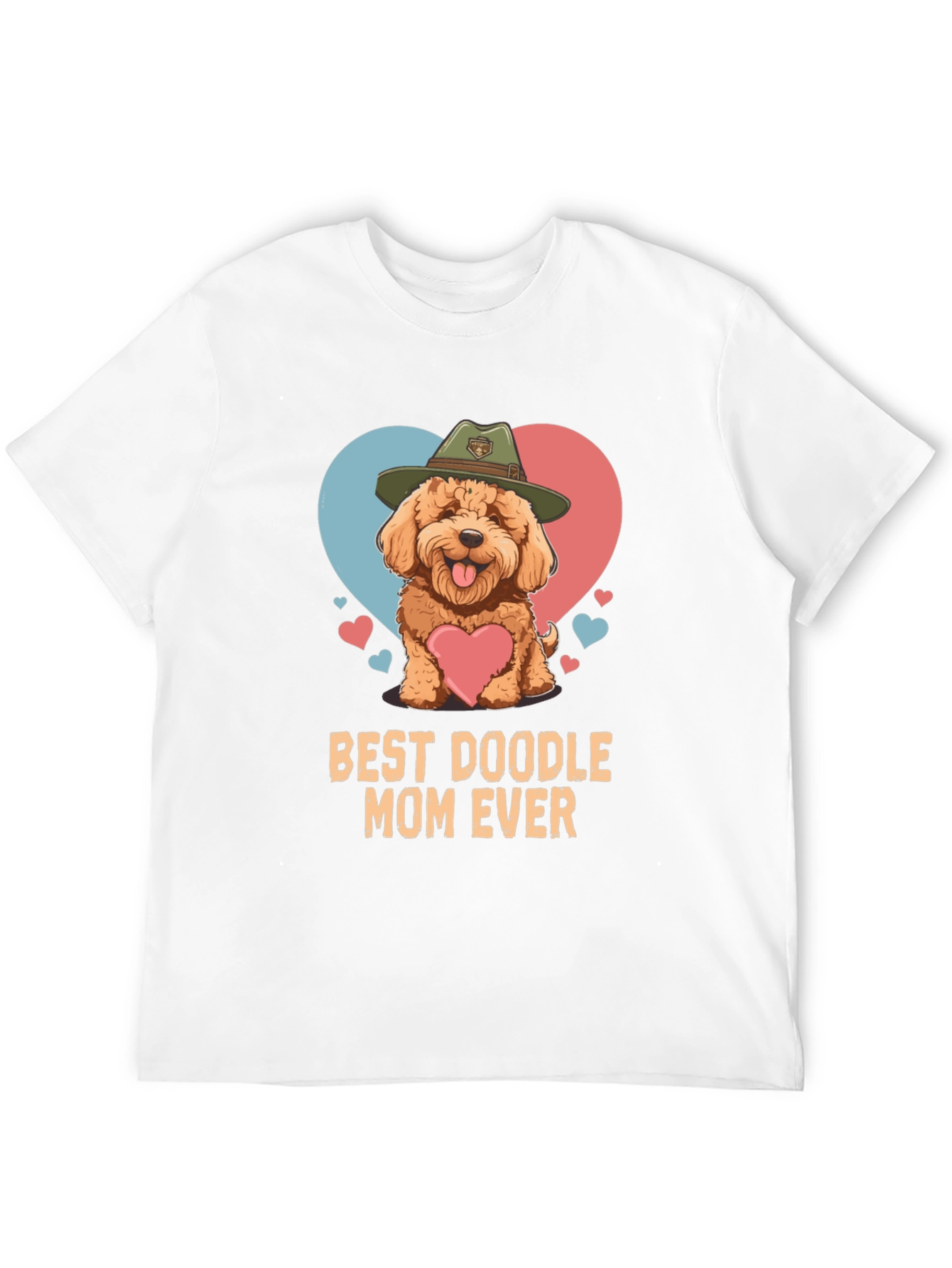 Black Best Doodle Mom Ever T-Shirt view 12