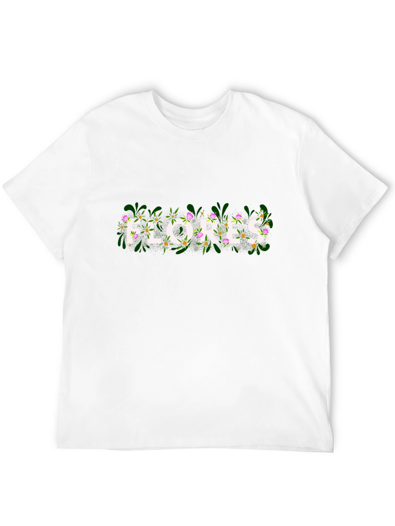 Black Floral Flores Graphic Black T-Shirt view 12