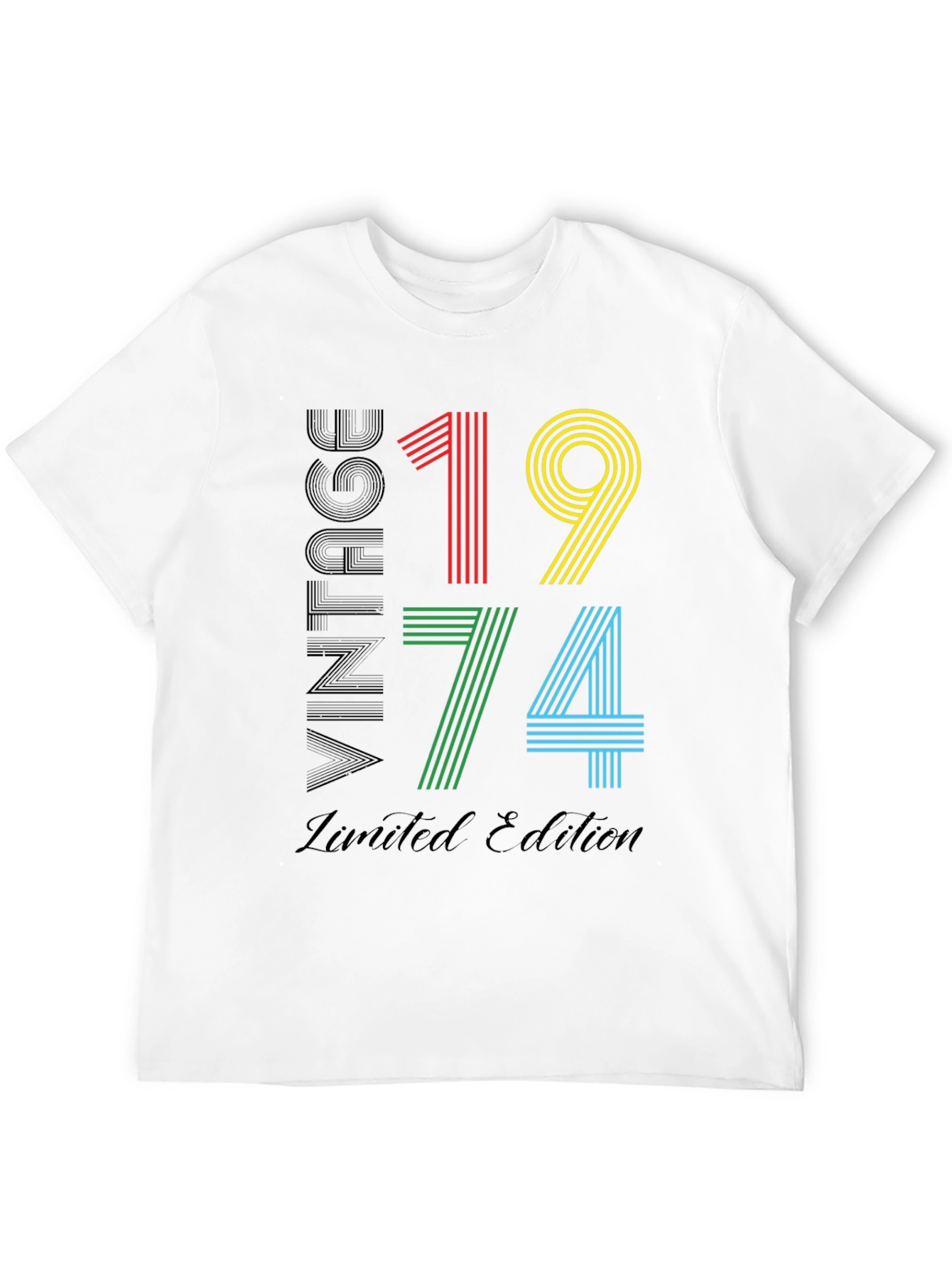 Black Vintage 1974 Limited Edition Graphic T-Shirt view 12