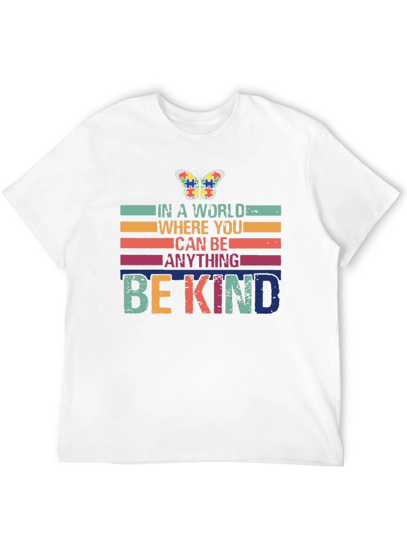 Black Be Kind Autism Awareness Graphic Tee view 12