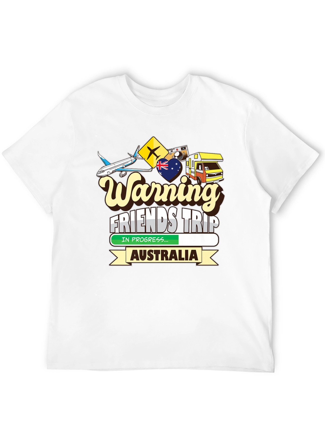 Warning Friends Trip Australia T-Shirt - 12