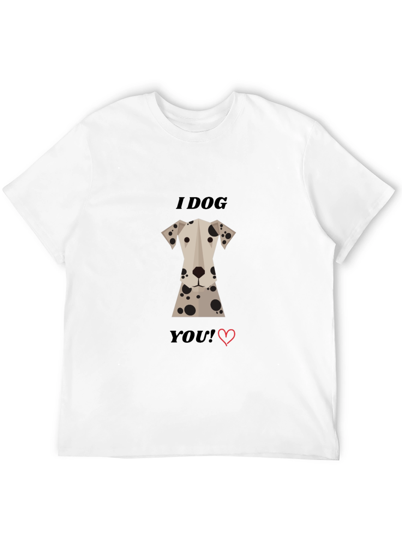 Black I Dog You! Dalmatian Graphic Tee - Black Cotton Blend view 12