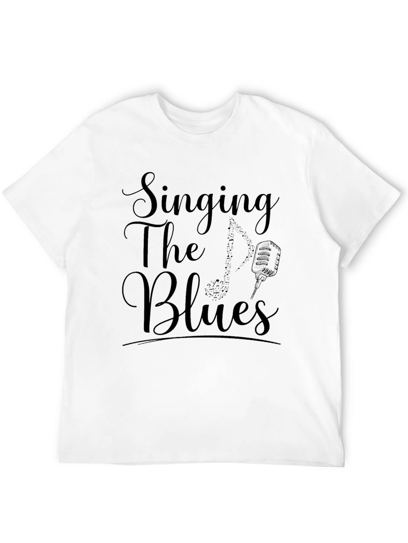 Black Singing The Blues Graphic Tee - Soft Cotton Blend view 12