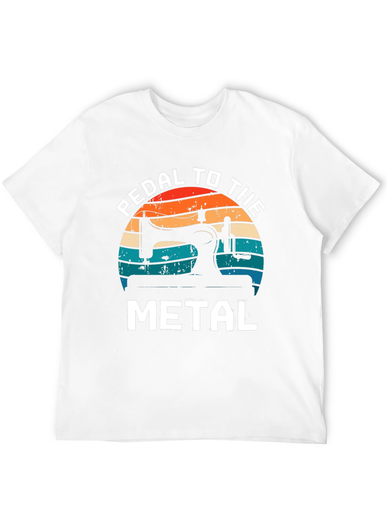 Black Pedal to the Metal Sewing T-Shirt view 12