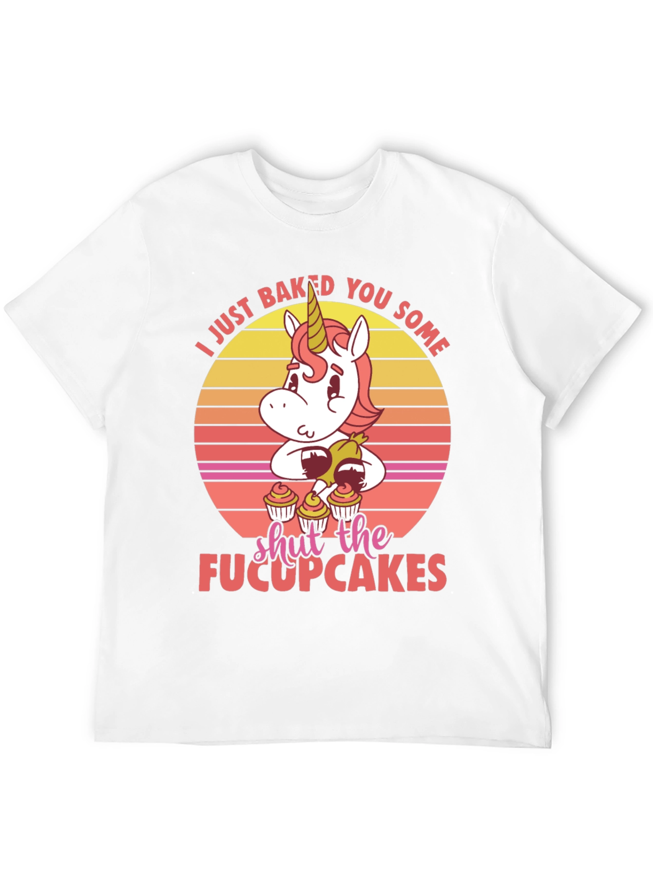 Black Unicorn Cupcake Graphic T-Shirt view 12