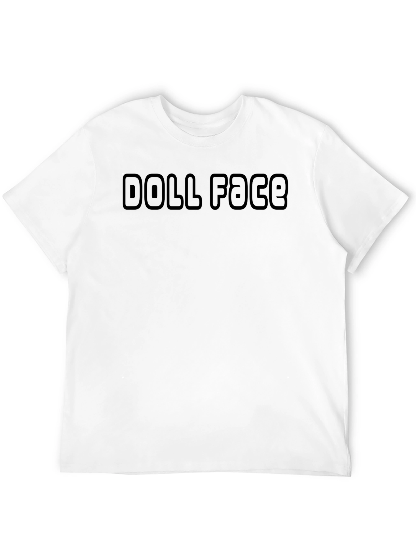 Black Doll Face Black T-Shirt: Edgy Style view 12