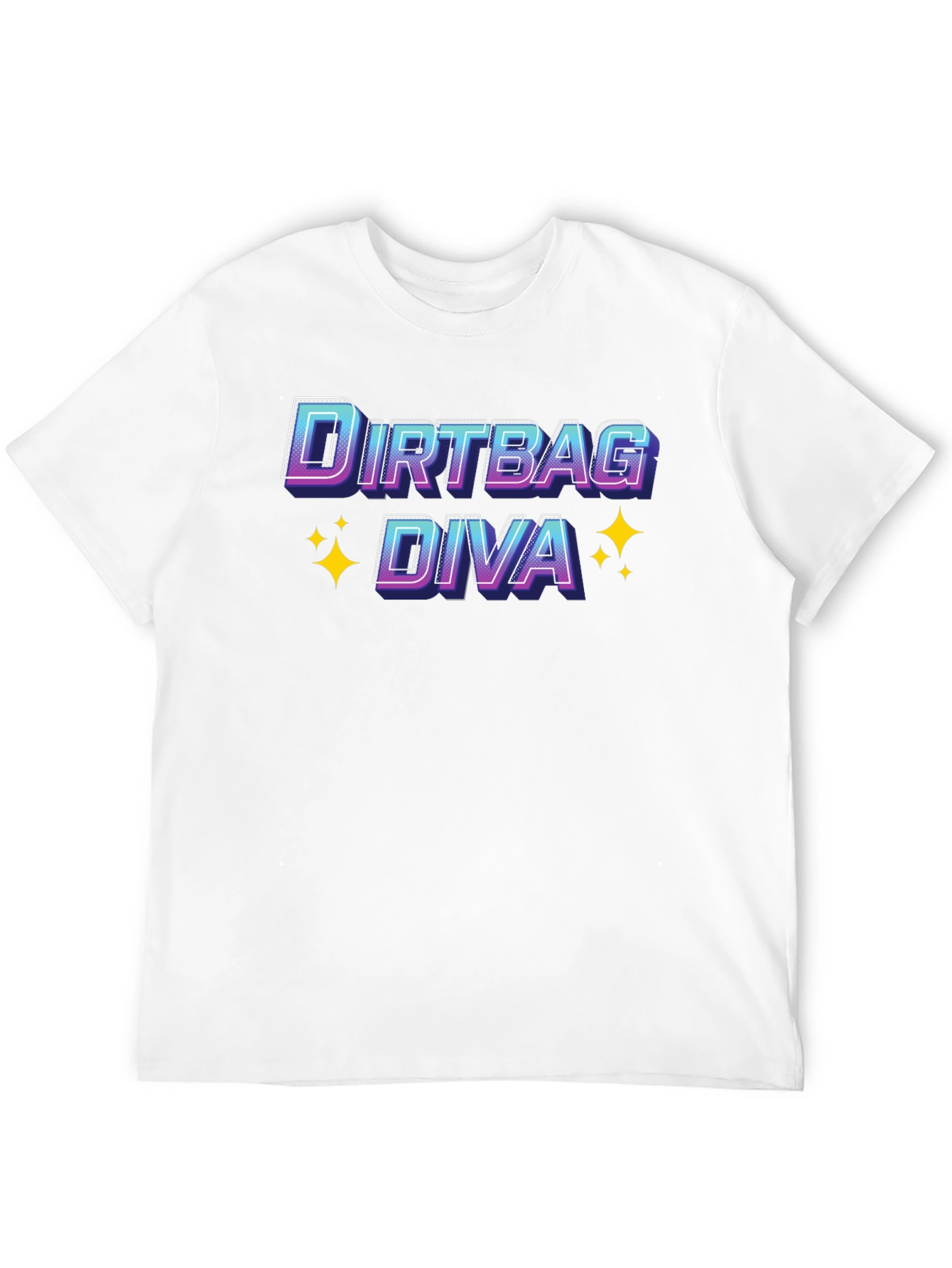 Black Dirtbag Diva T-Shirt - Novelty Graphic Tee view 12