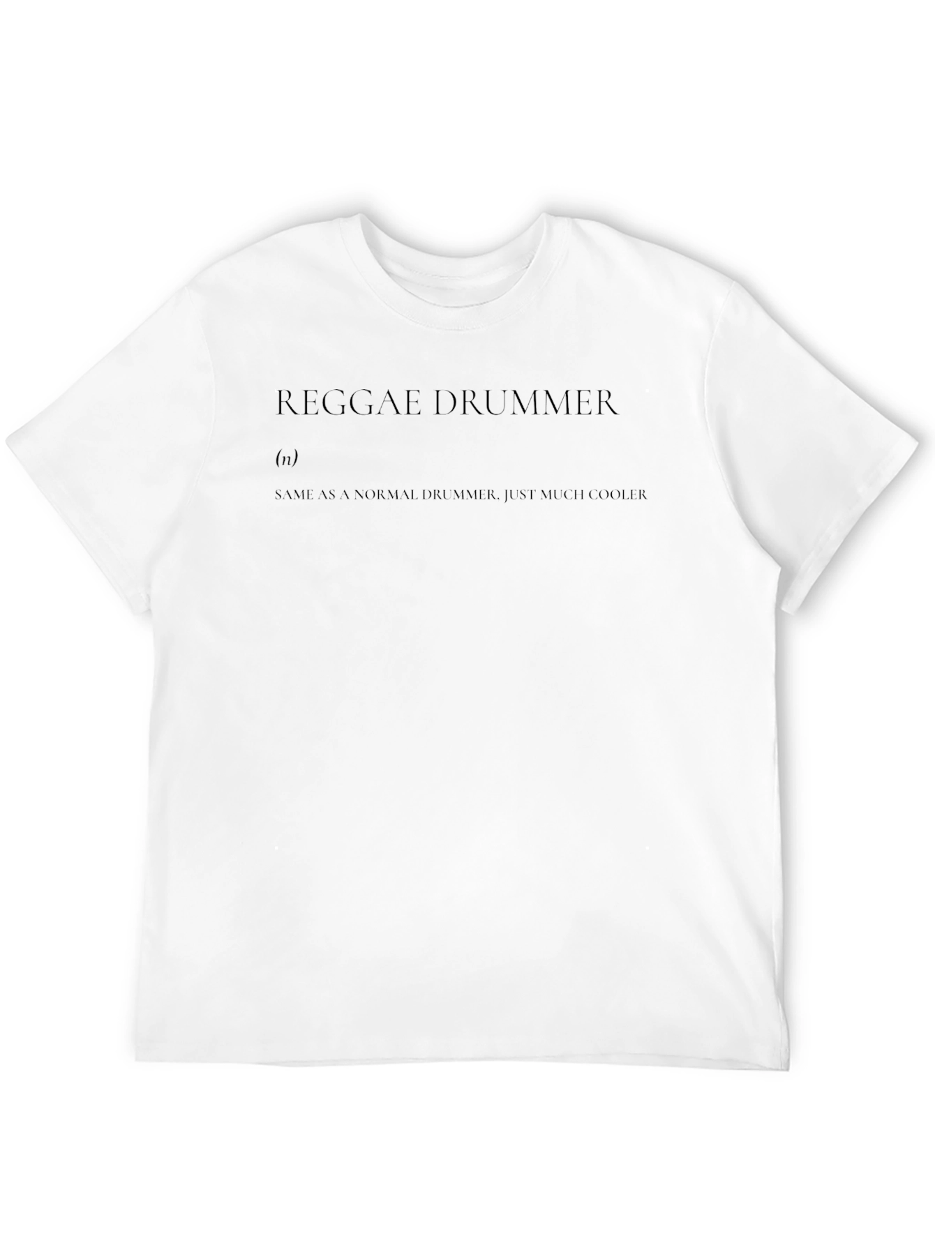 Black Reggae Drummer Definition T-Shirt view 12