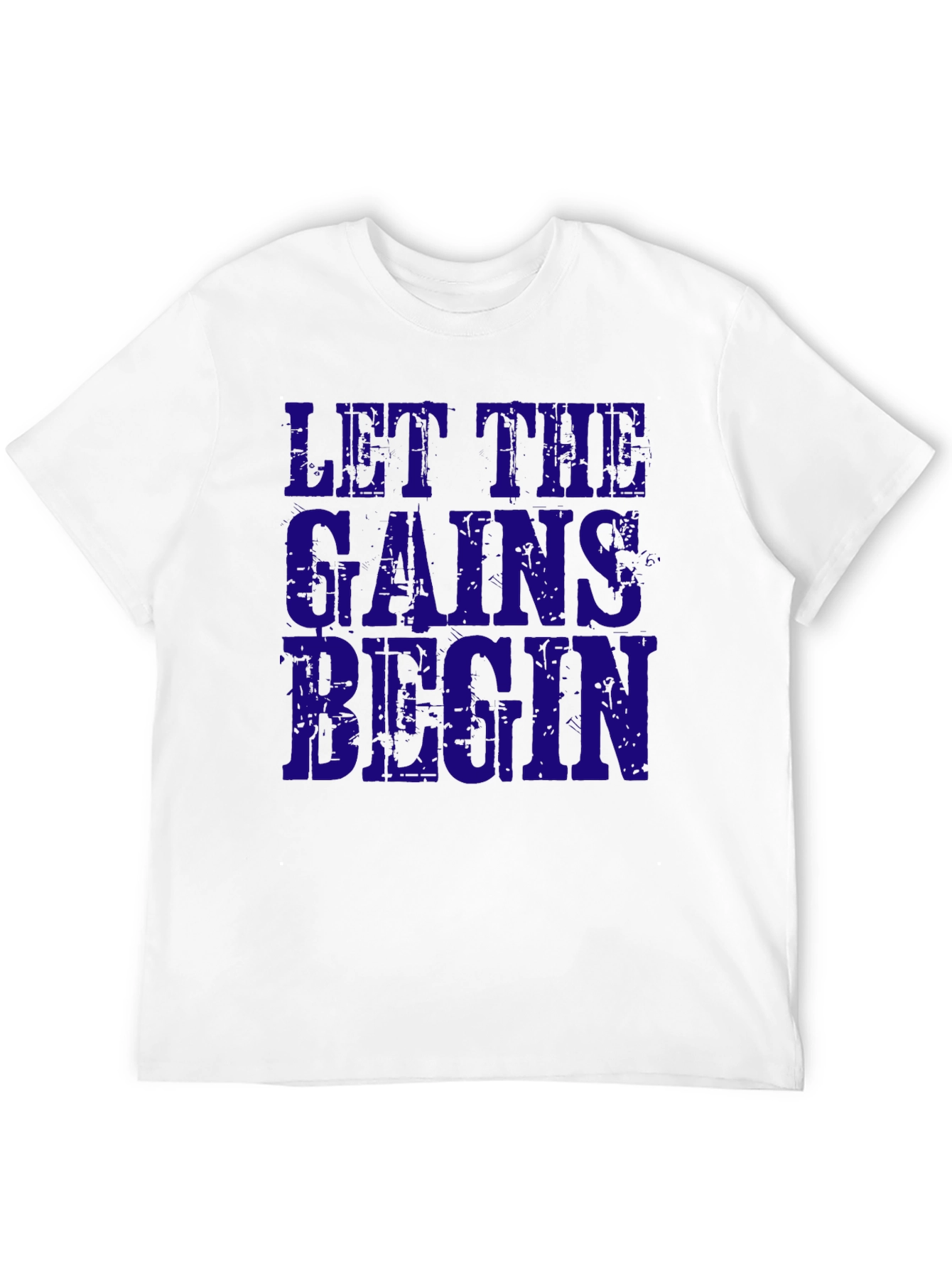 Black Let the Gains Begin Black Graphic Tee view 12