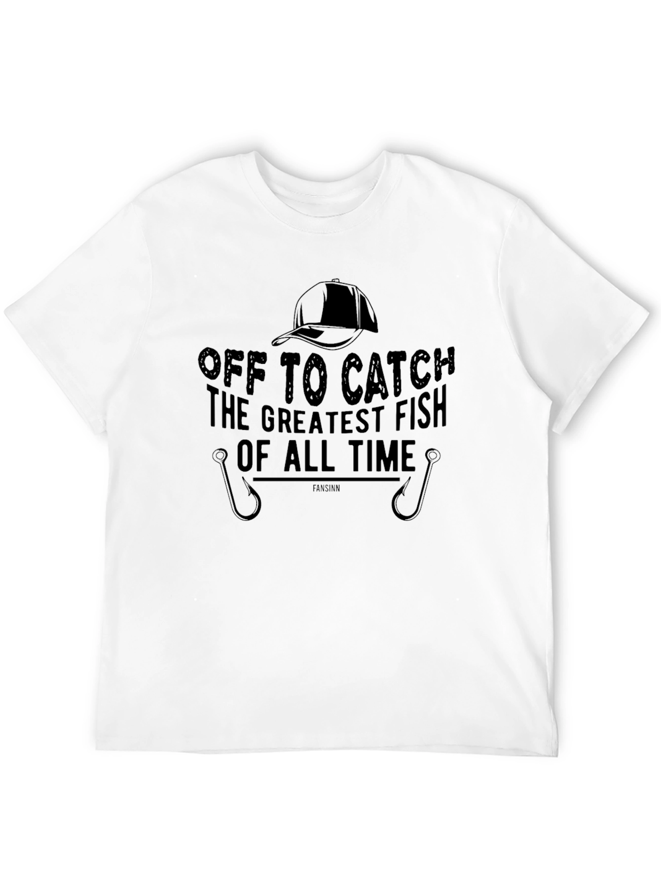 Black Fishing T-Shirt - Off to Catch the Greatest Fish of All Time view 12