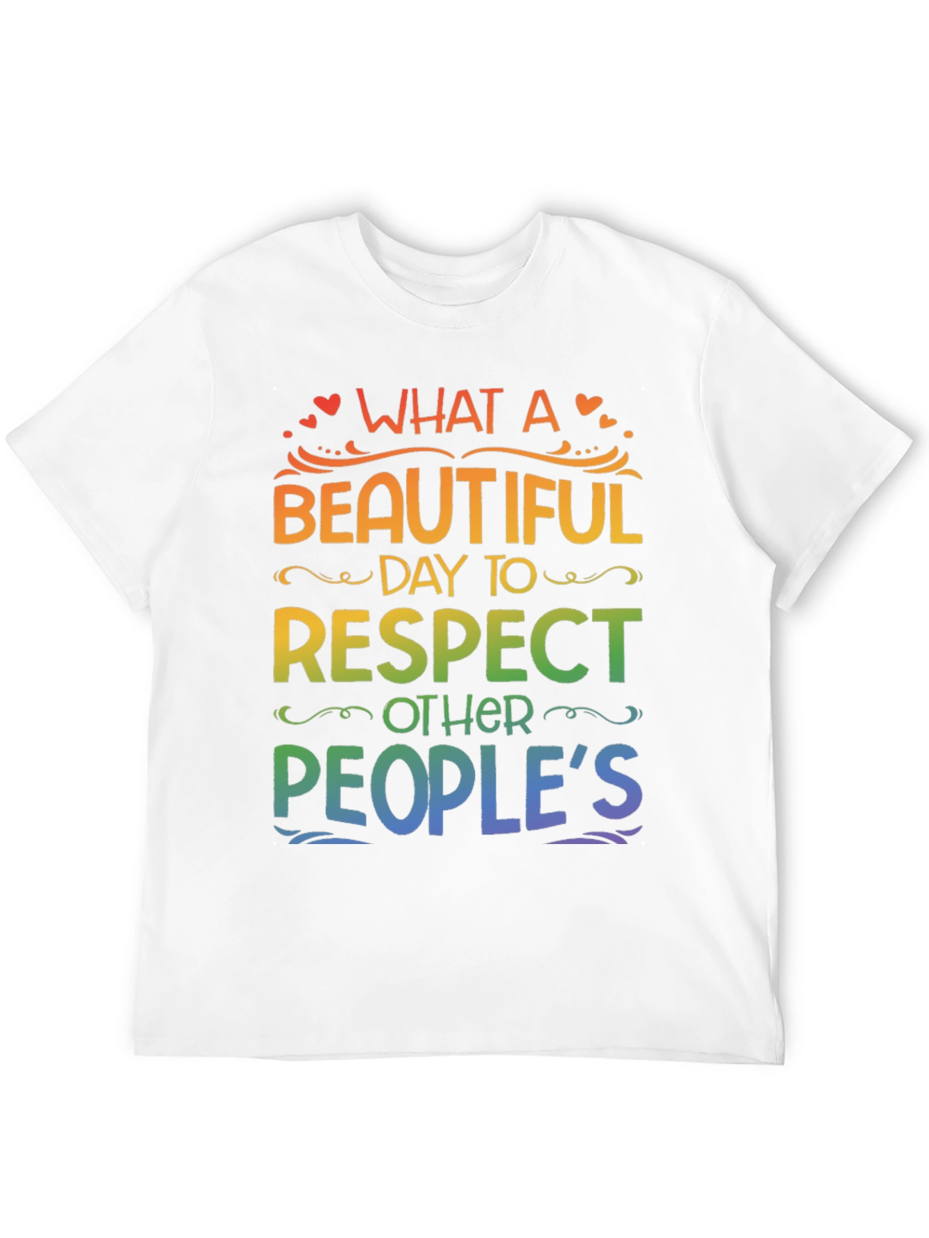 Black Rainbow Respect T-Shirt view 12