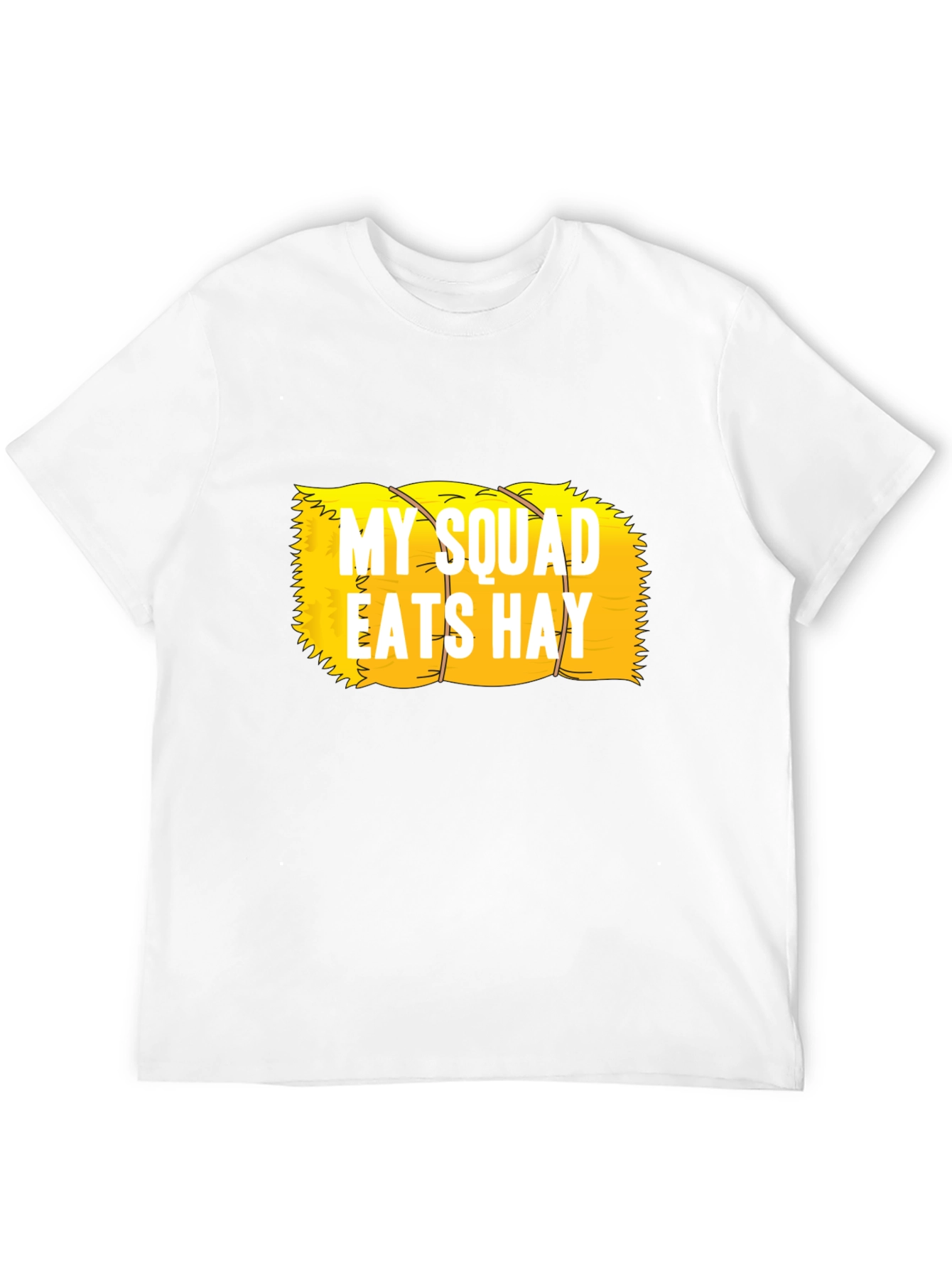Black My Squad Eats Hay Funny T-Shirt view 12