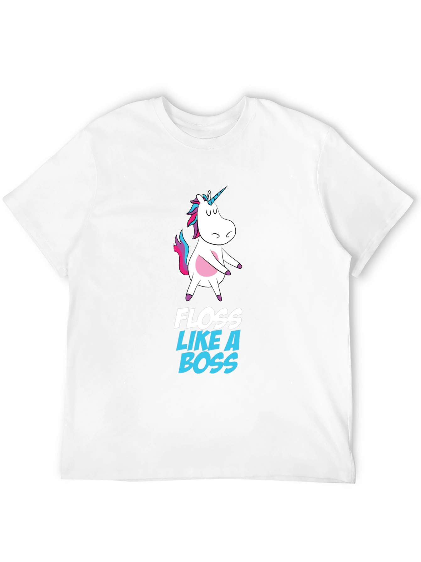 Black Unicorn Floss Like A Boss Black T-Shirt view 12