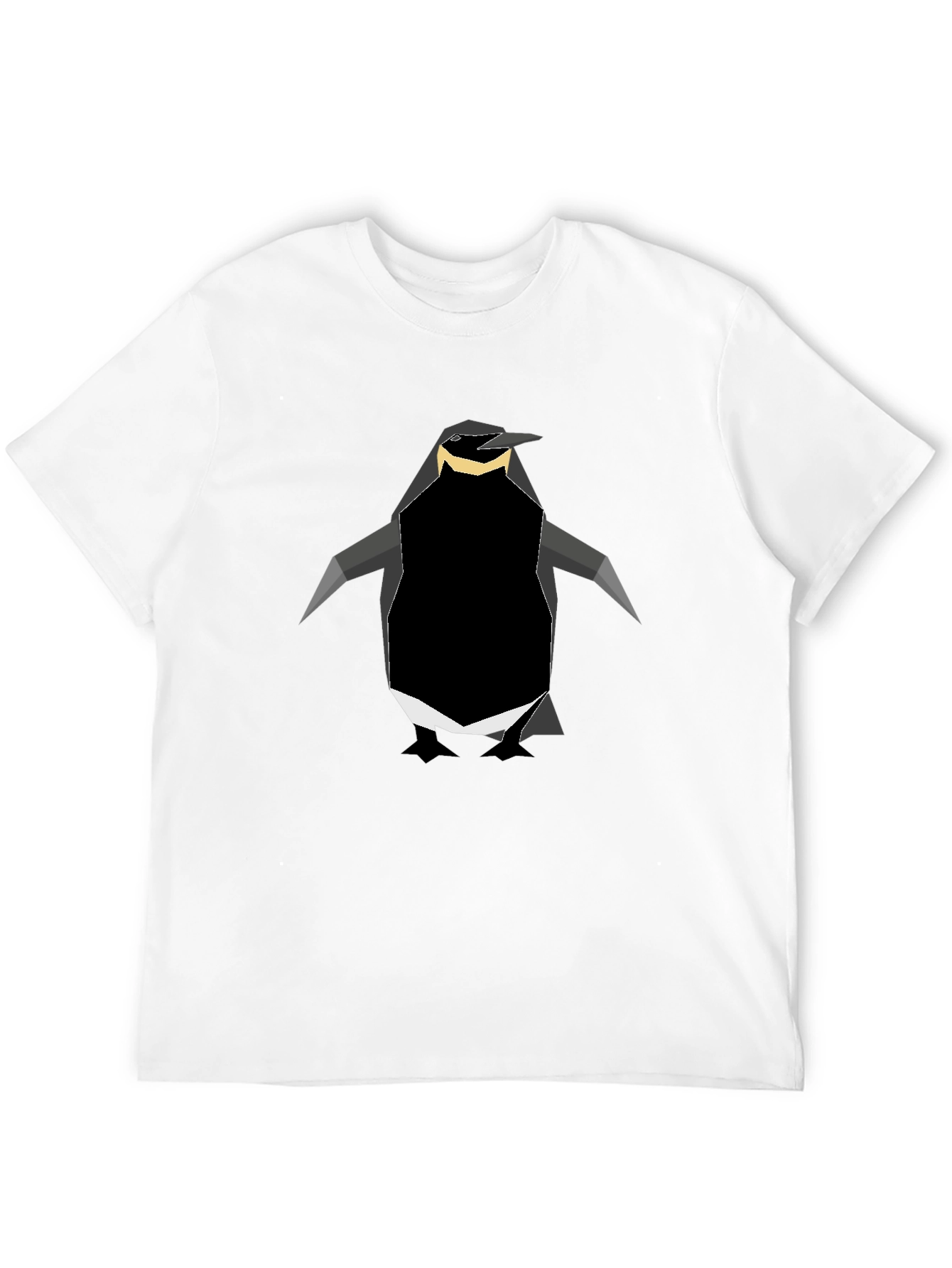 Black Geometric Penguin Graphic Tee - Black view 12