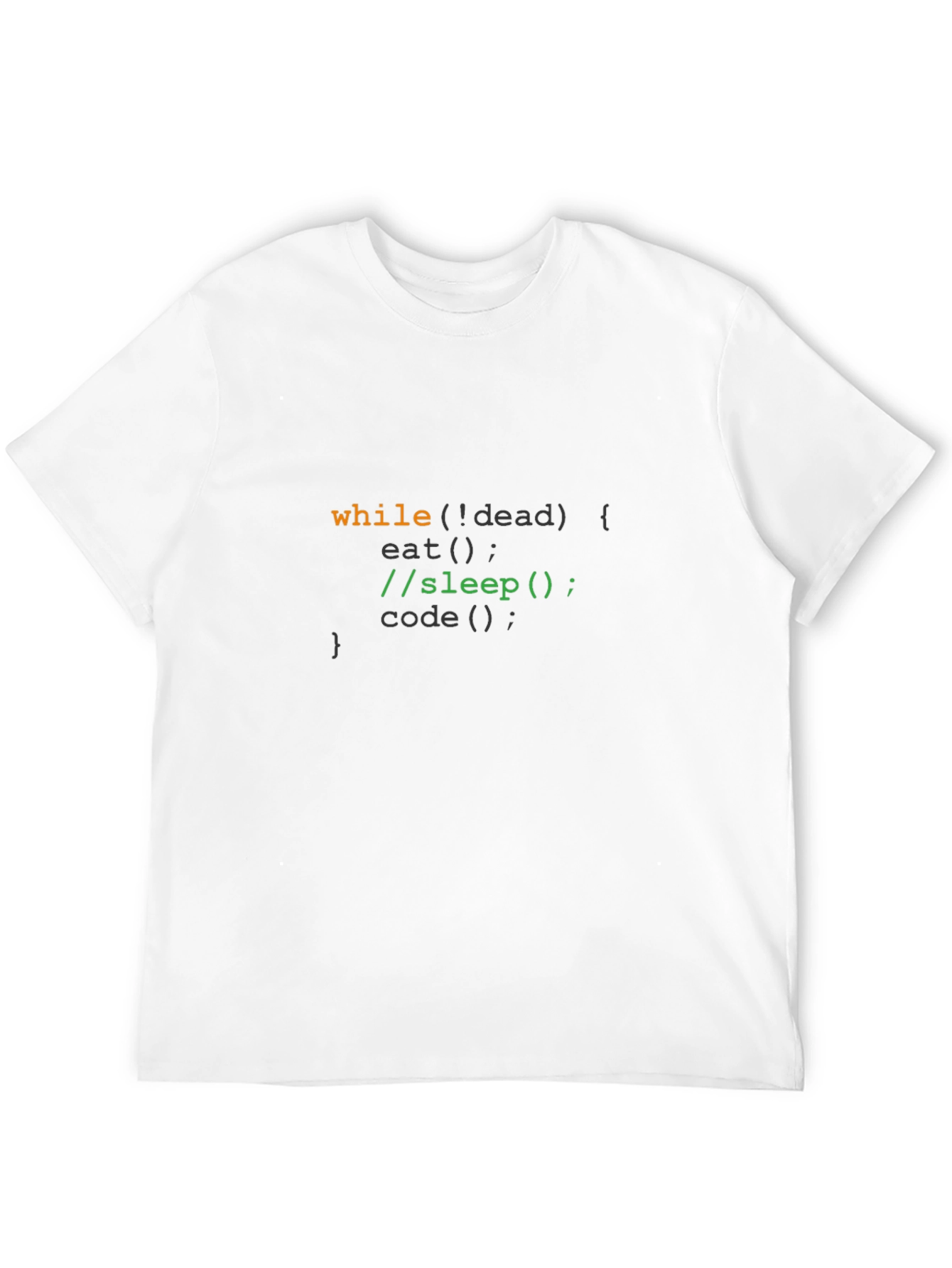 Black Code Loop T-Shirt - Eat Sleep Code Repeat! view 12