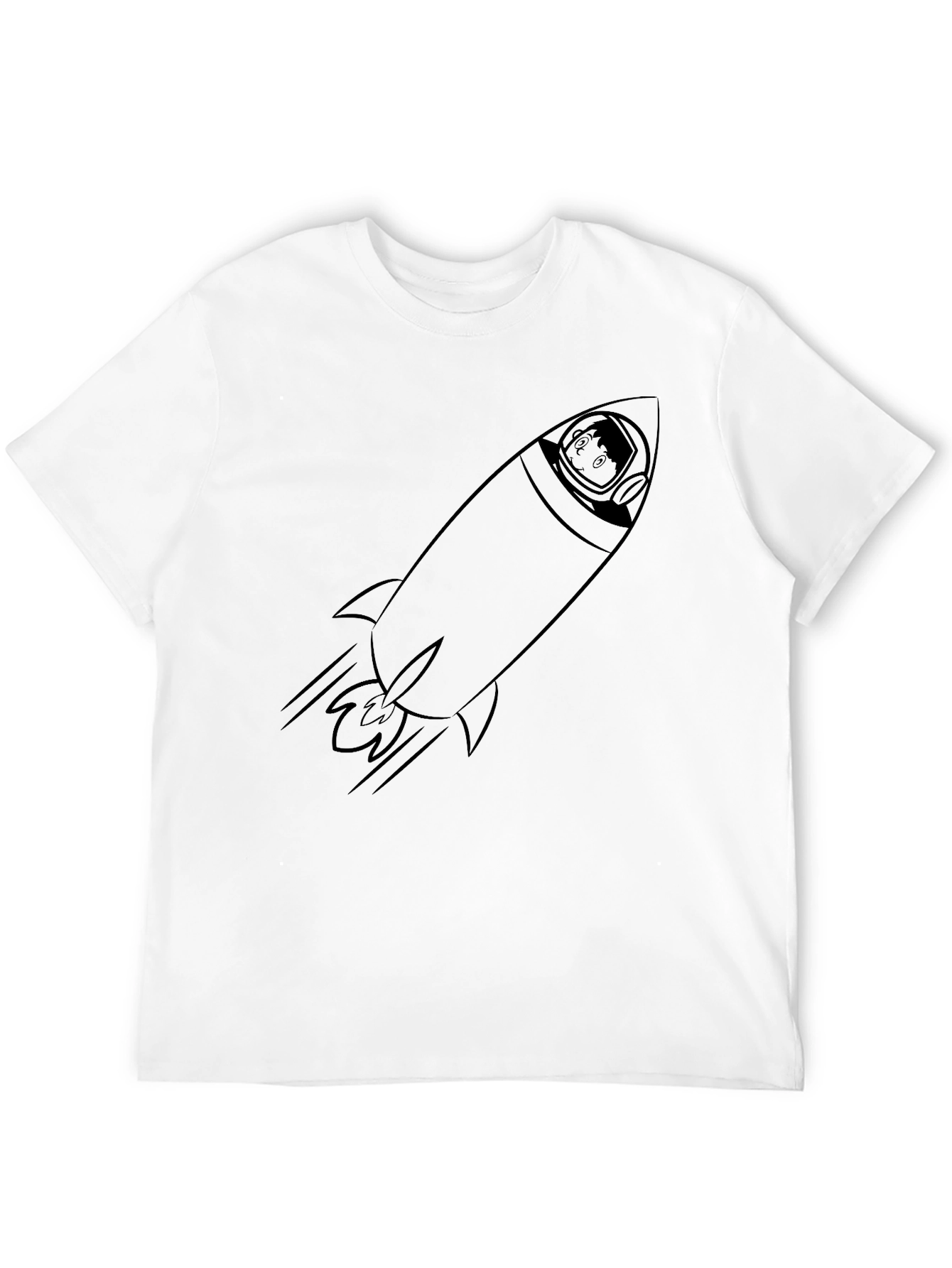 Black Rocket Man Tee - Blast Off in Style! view 12