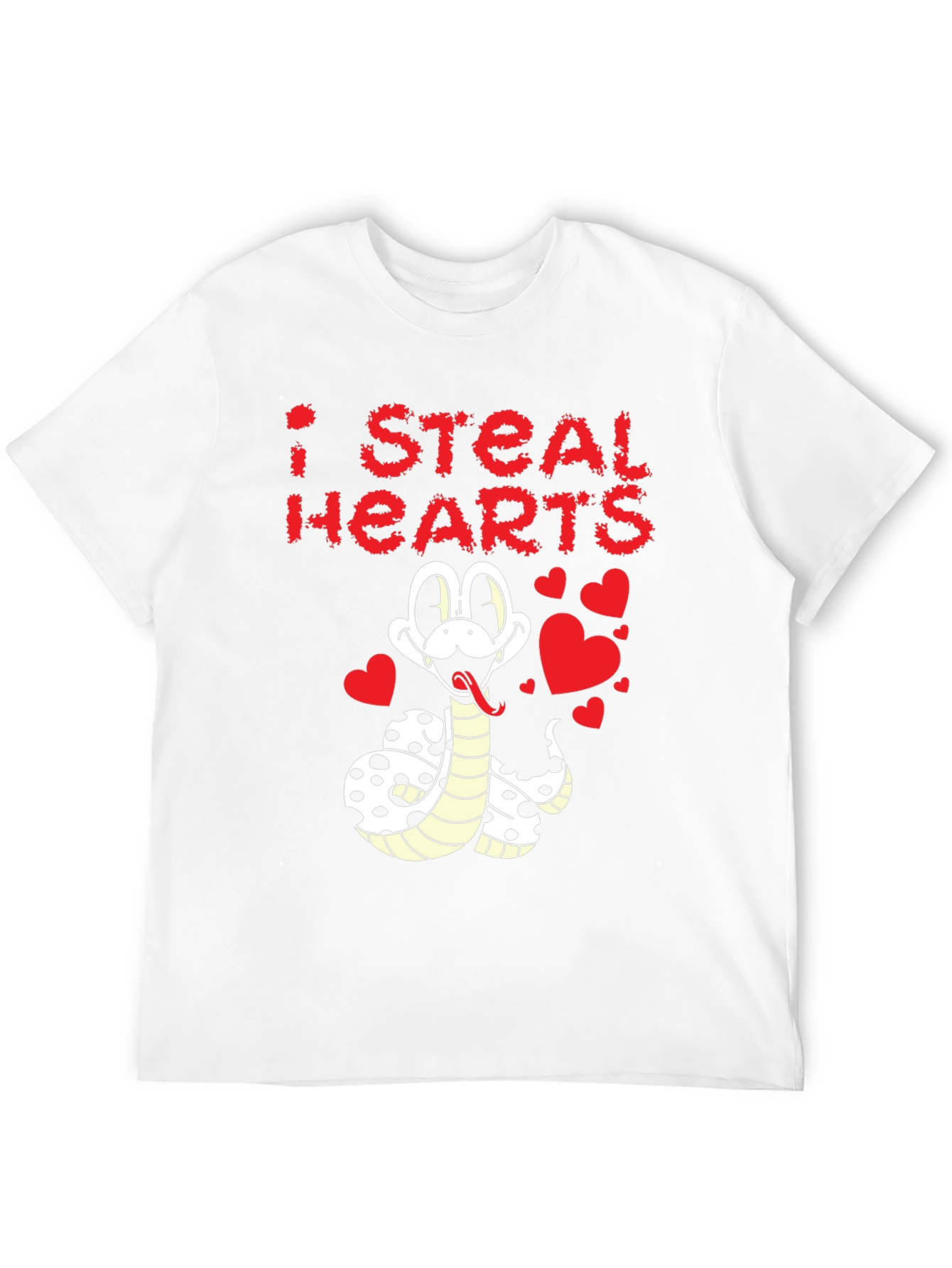 Black I Steal Hearts Snake Graphic Tee view 12