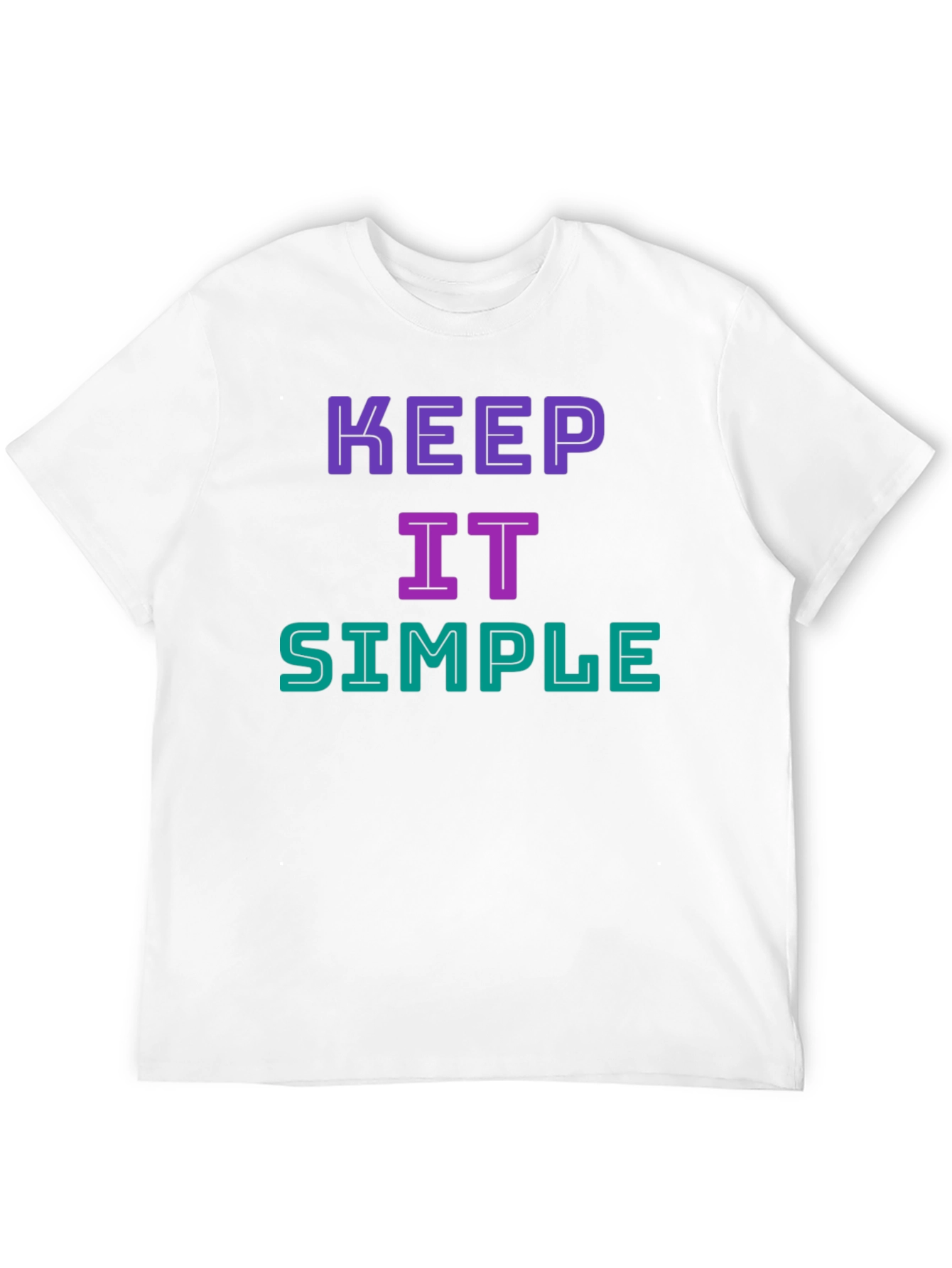 Black Keep It Simple Graphic T-Shirt - Casual Style view 12