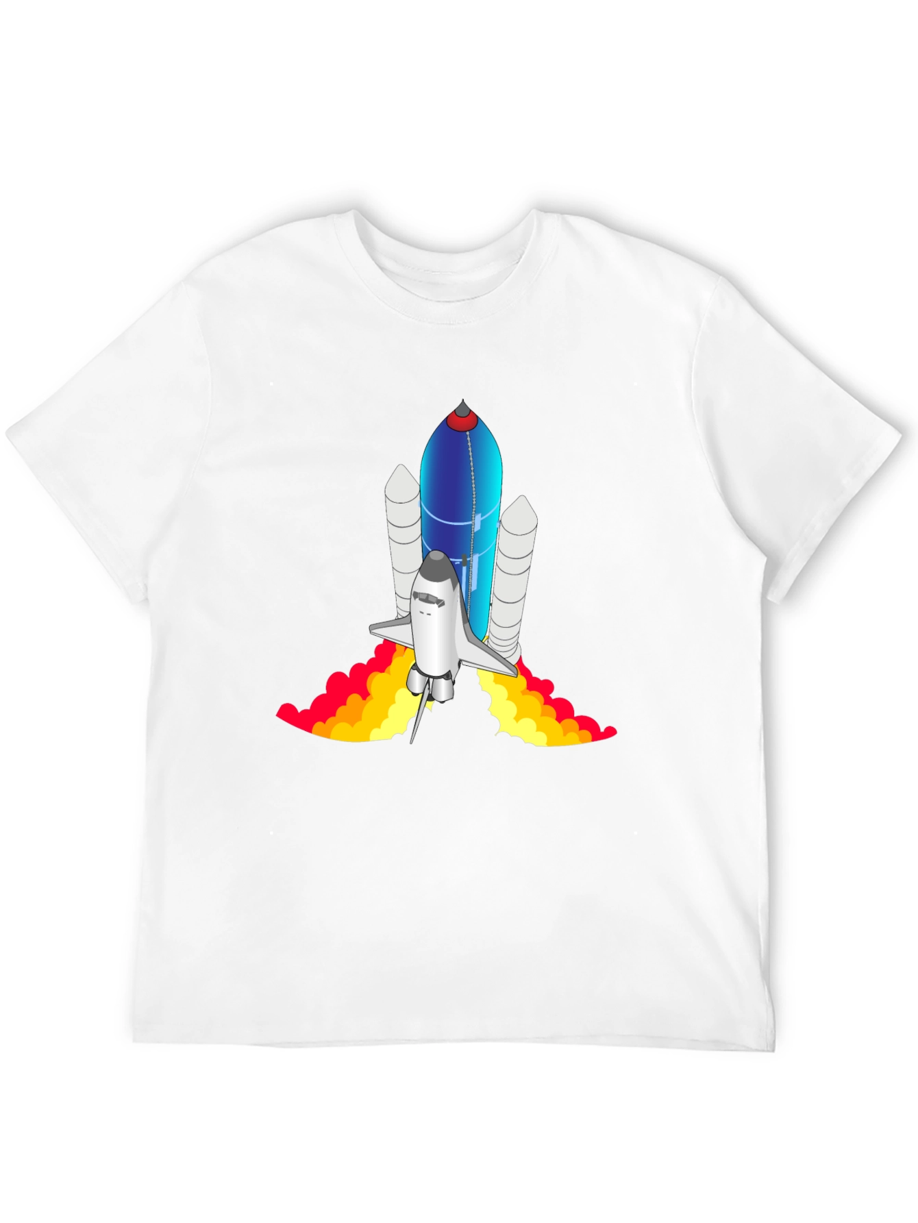 Black Space Shuttle Graphic Tee view 12