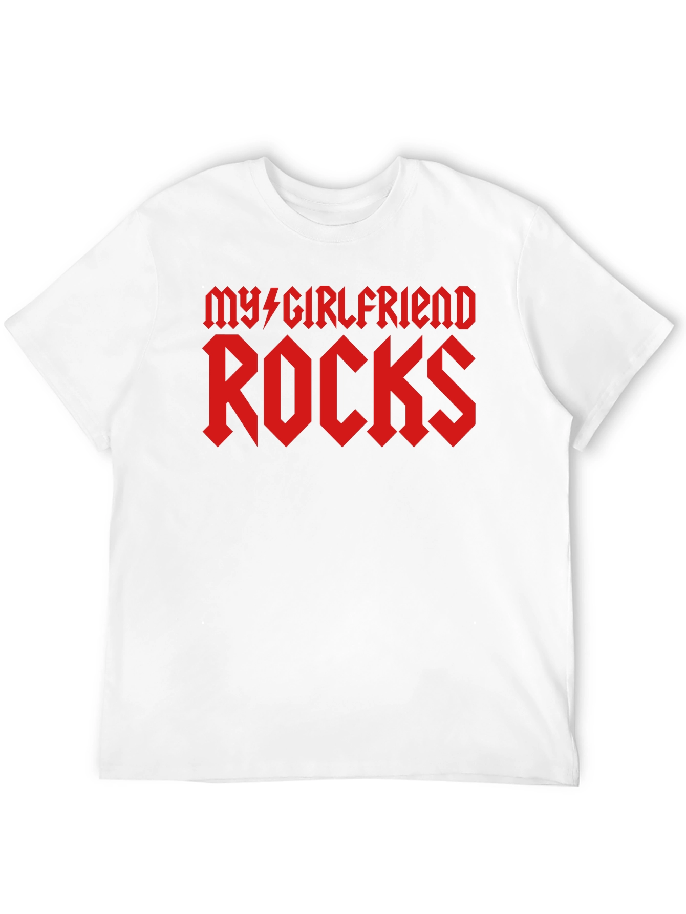 Black My Girlfriend Rocks Graphic Tee - Black T-Shirt view 12