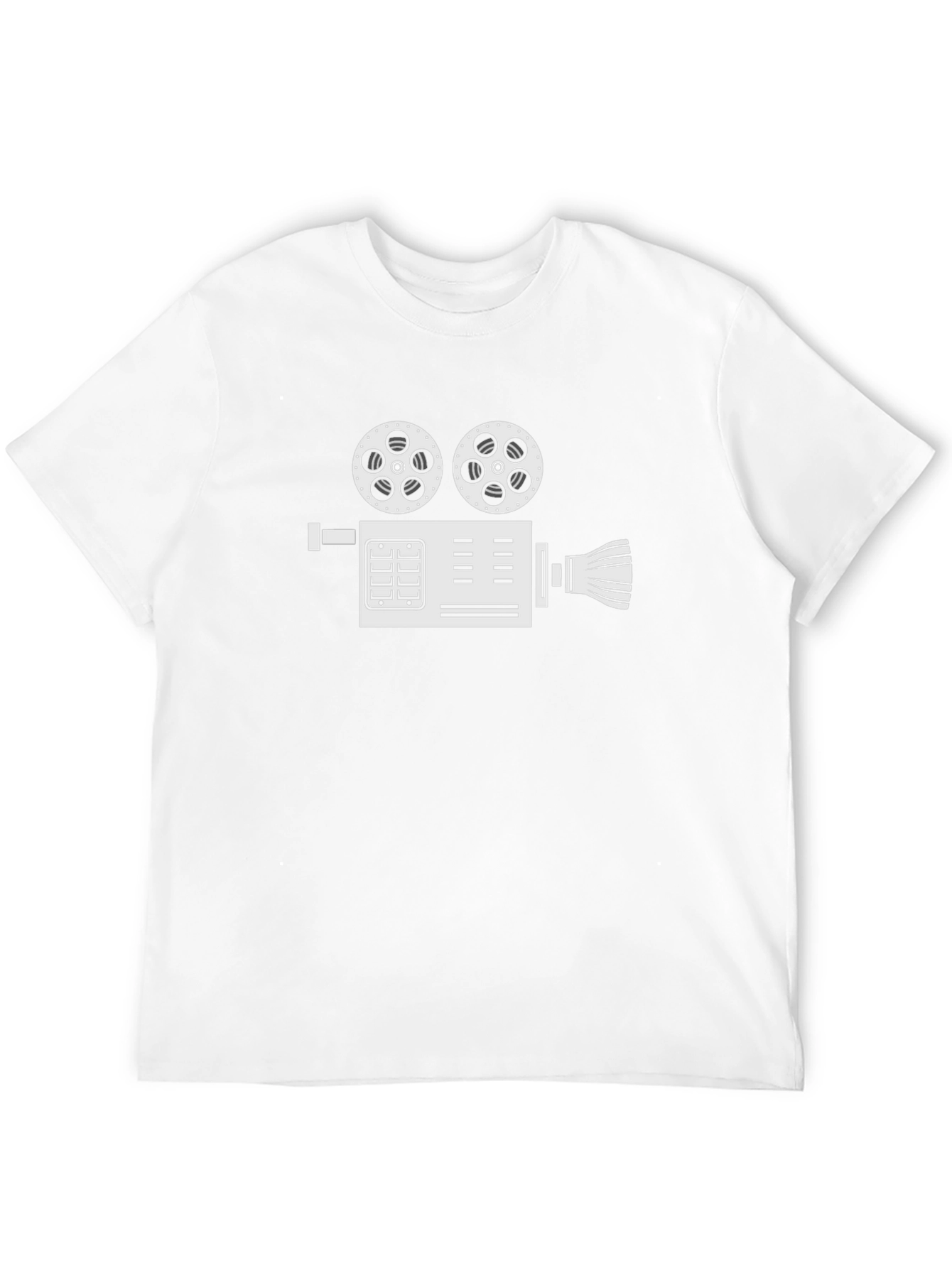 Black Retro Movie Camera Graphic Tee - Black view 12