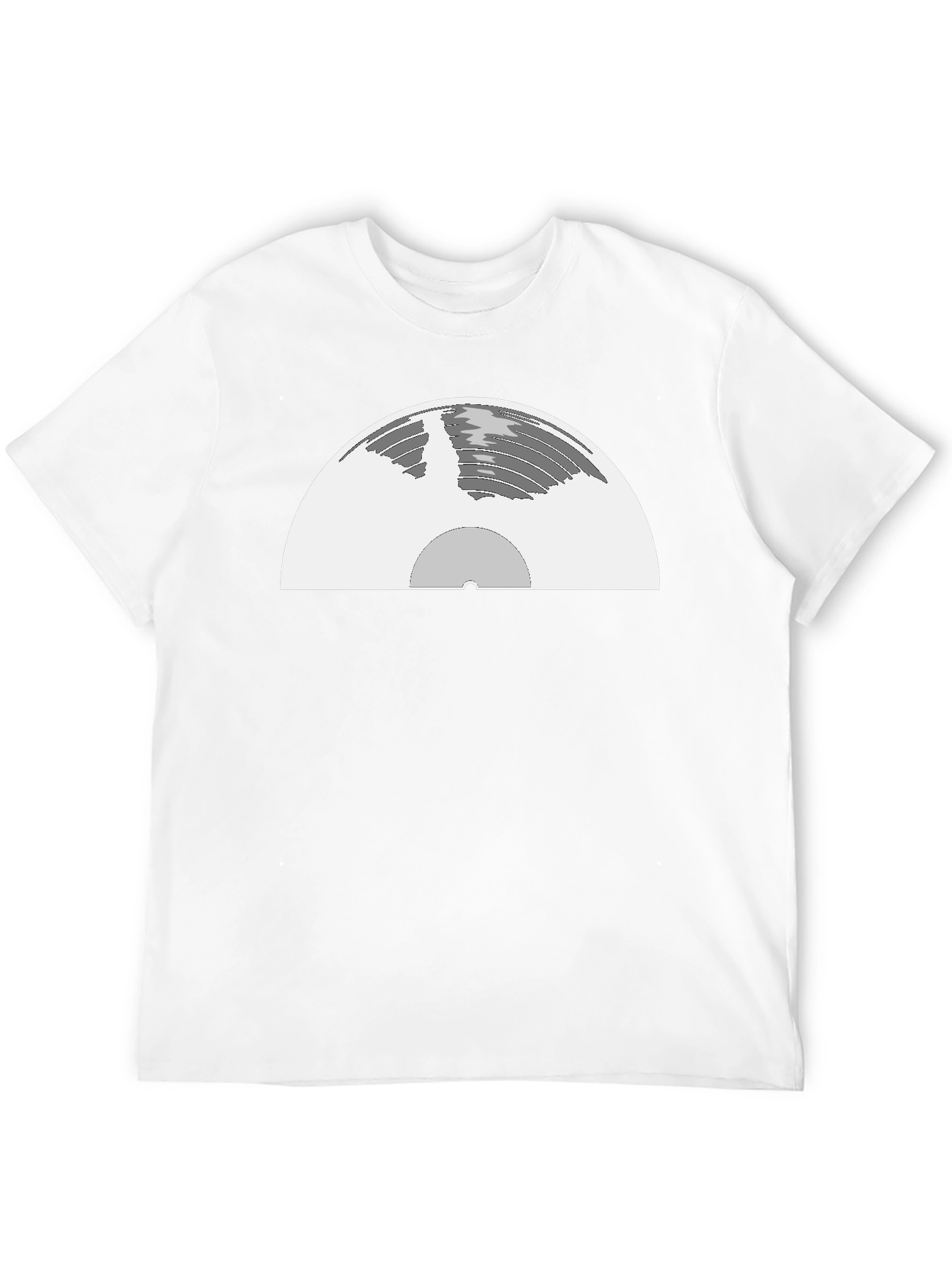 Black Retro Vinyl Record Graphic Tee view 12