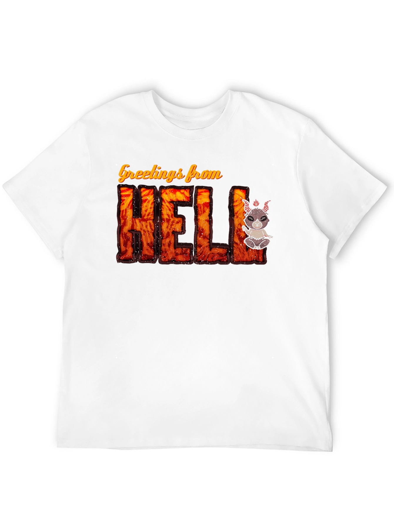 Black Greetings From Hell T-Shirt view 12