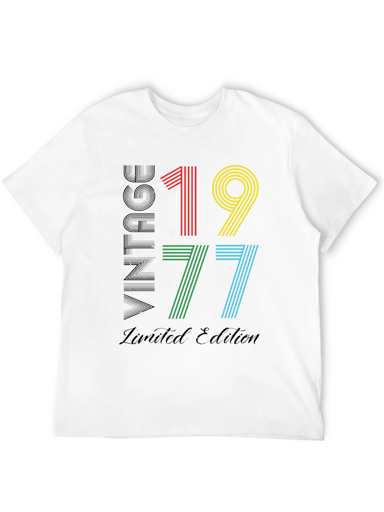 Black Vintage 1977 Limited Edition Black T-Shirt view 12