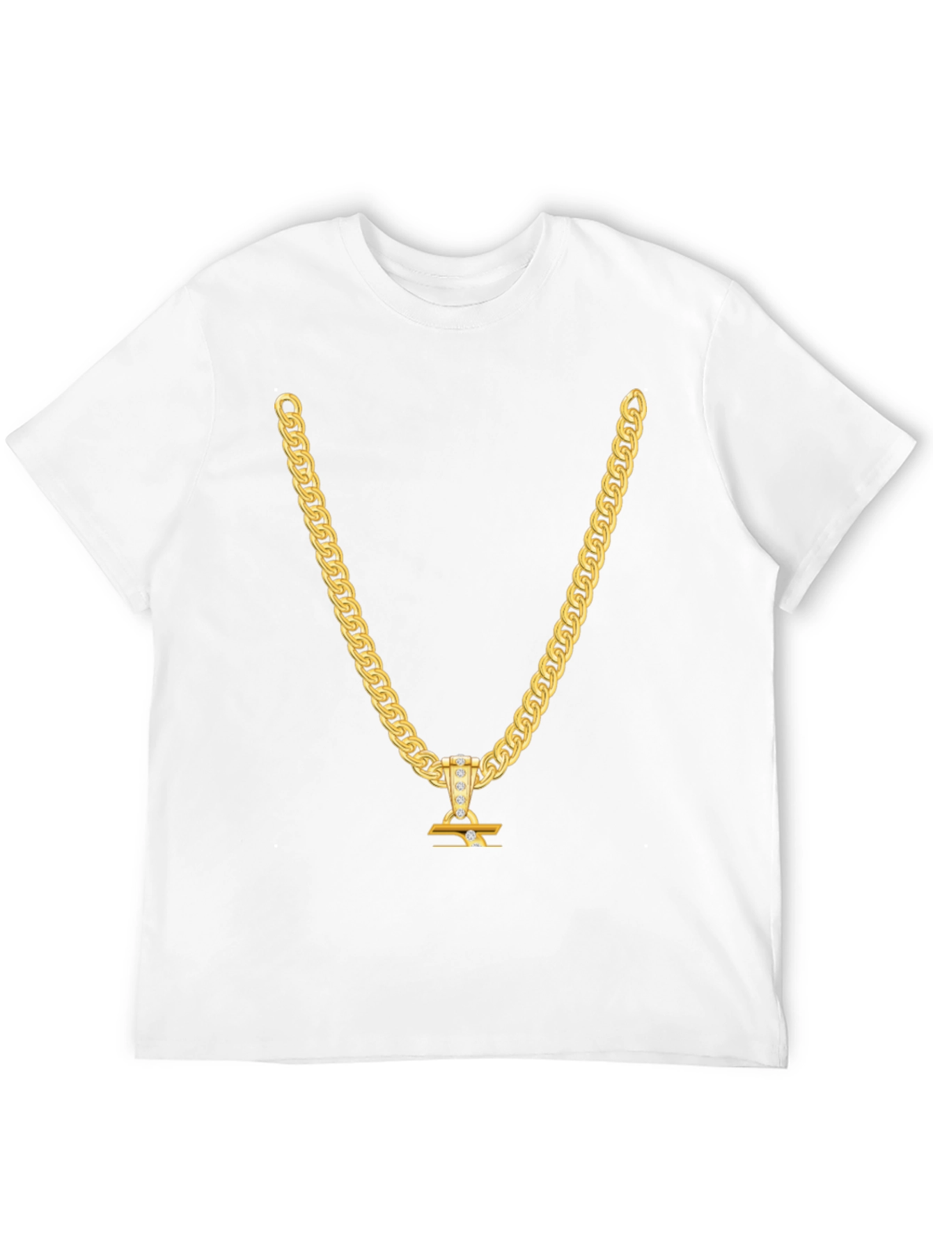 Black Gold Chain T-Shirt - Statement Piece view 12