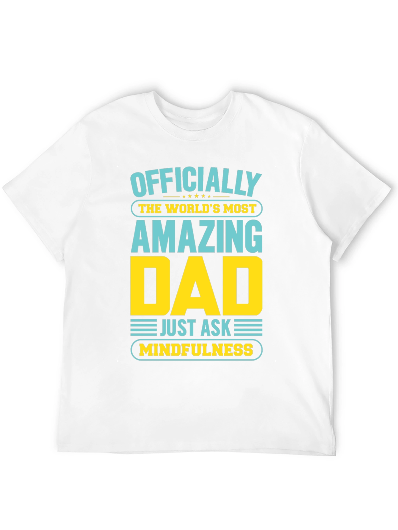 Black Officially Amazing Dad Graphic T-Shirt view 12