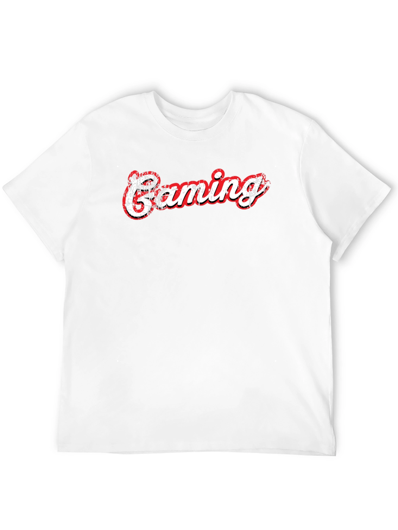 Black Gaming T-Shirt - Black Cotton Graphic Tee view 12