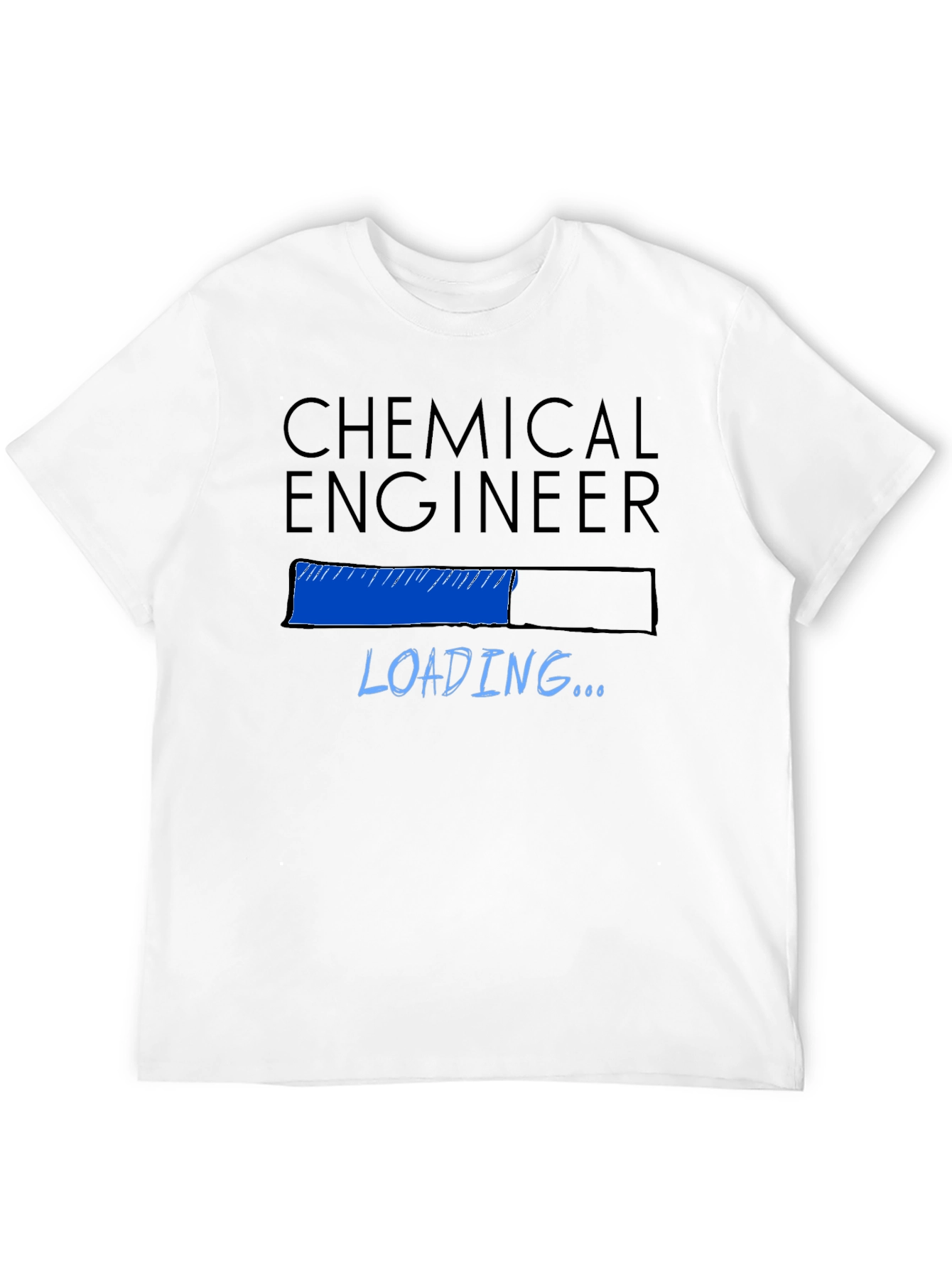 Black Chemical Engineer Loading T-Shirt - Black view 12