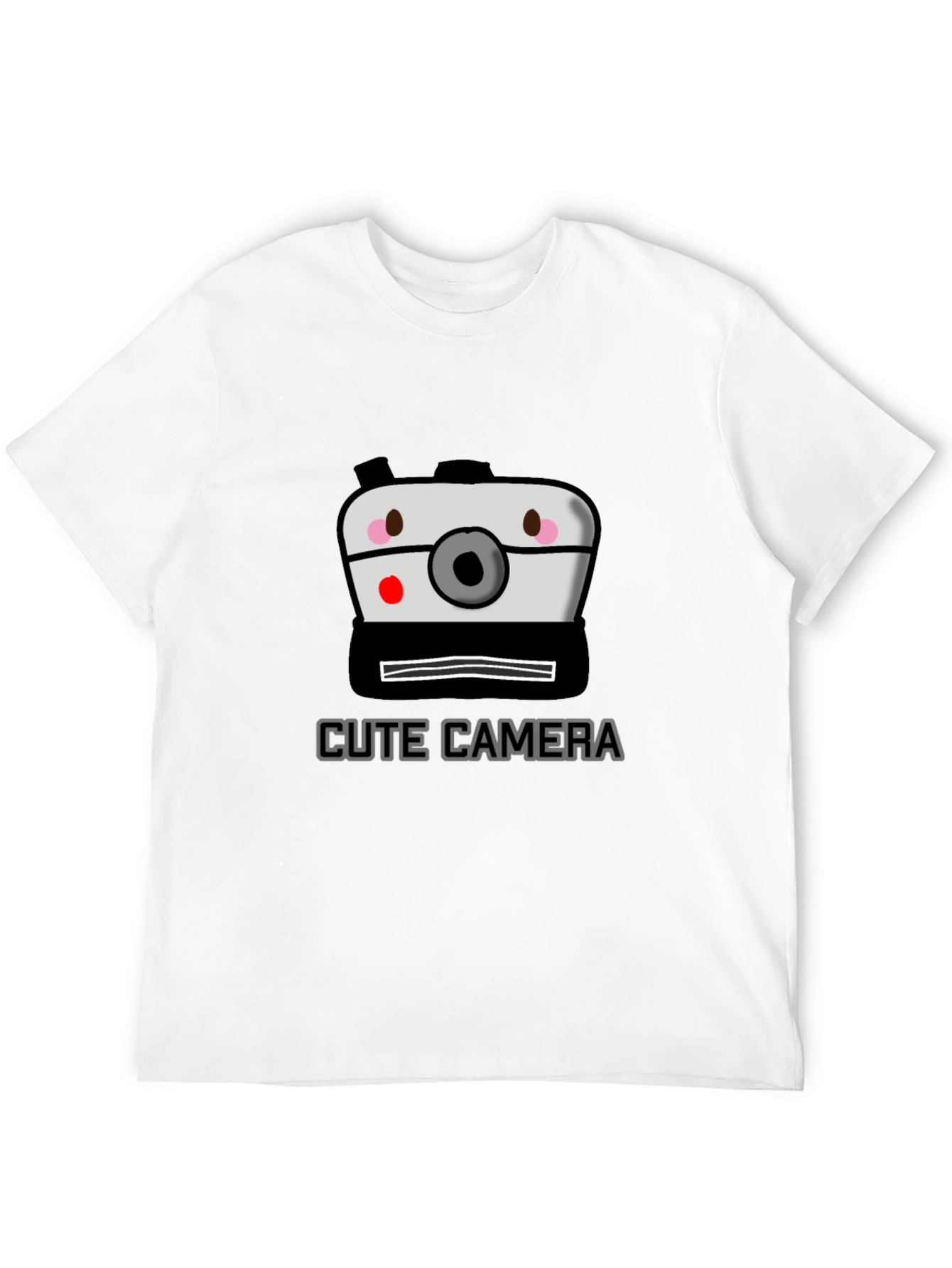 Black Cute Camera Graphic Tee - Fun Photo Shirt view 12