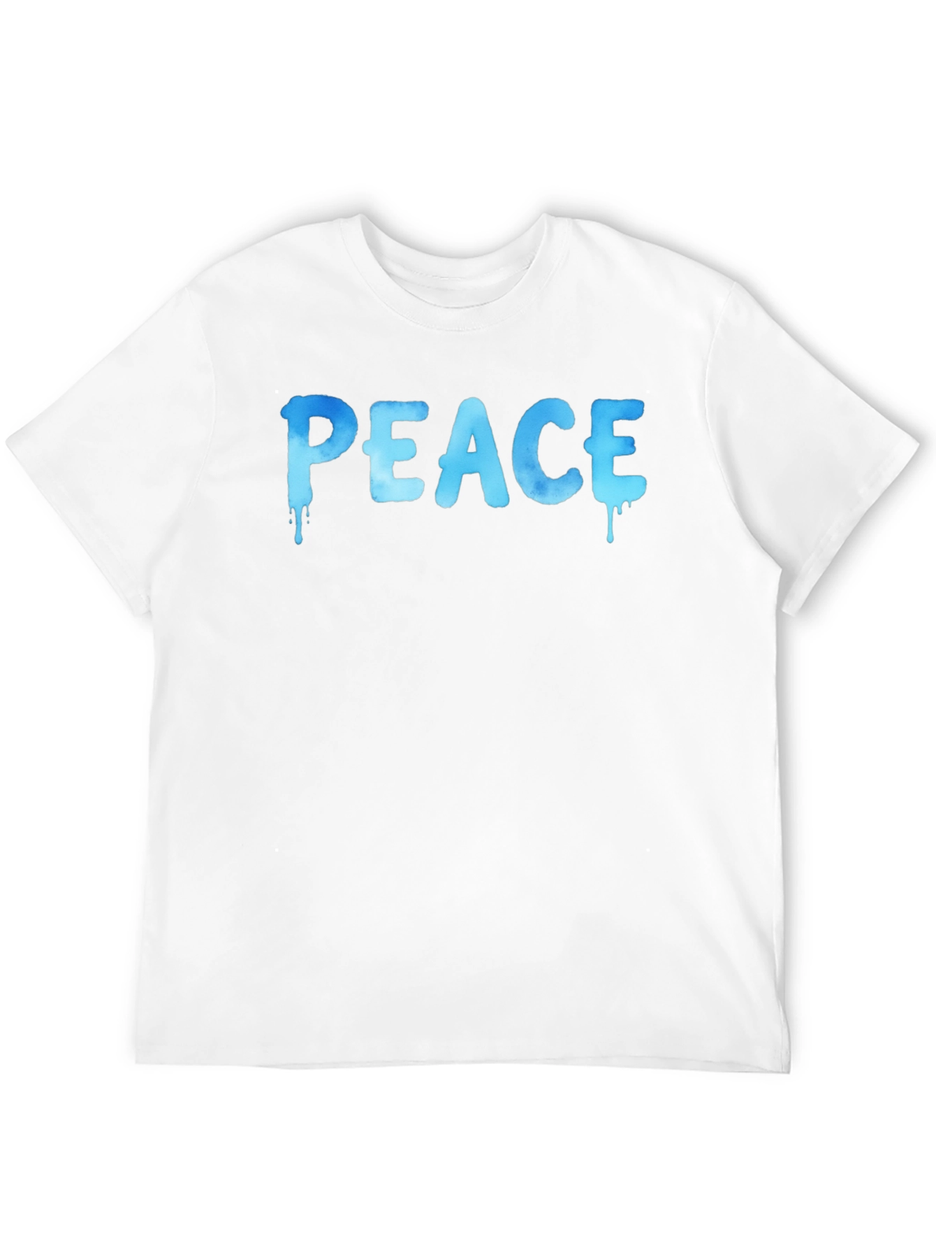 Black Peace Drip Graphic T-Shirt - Cool Casual Tee view 12