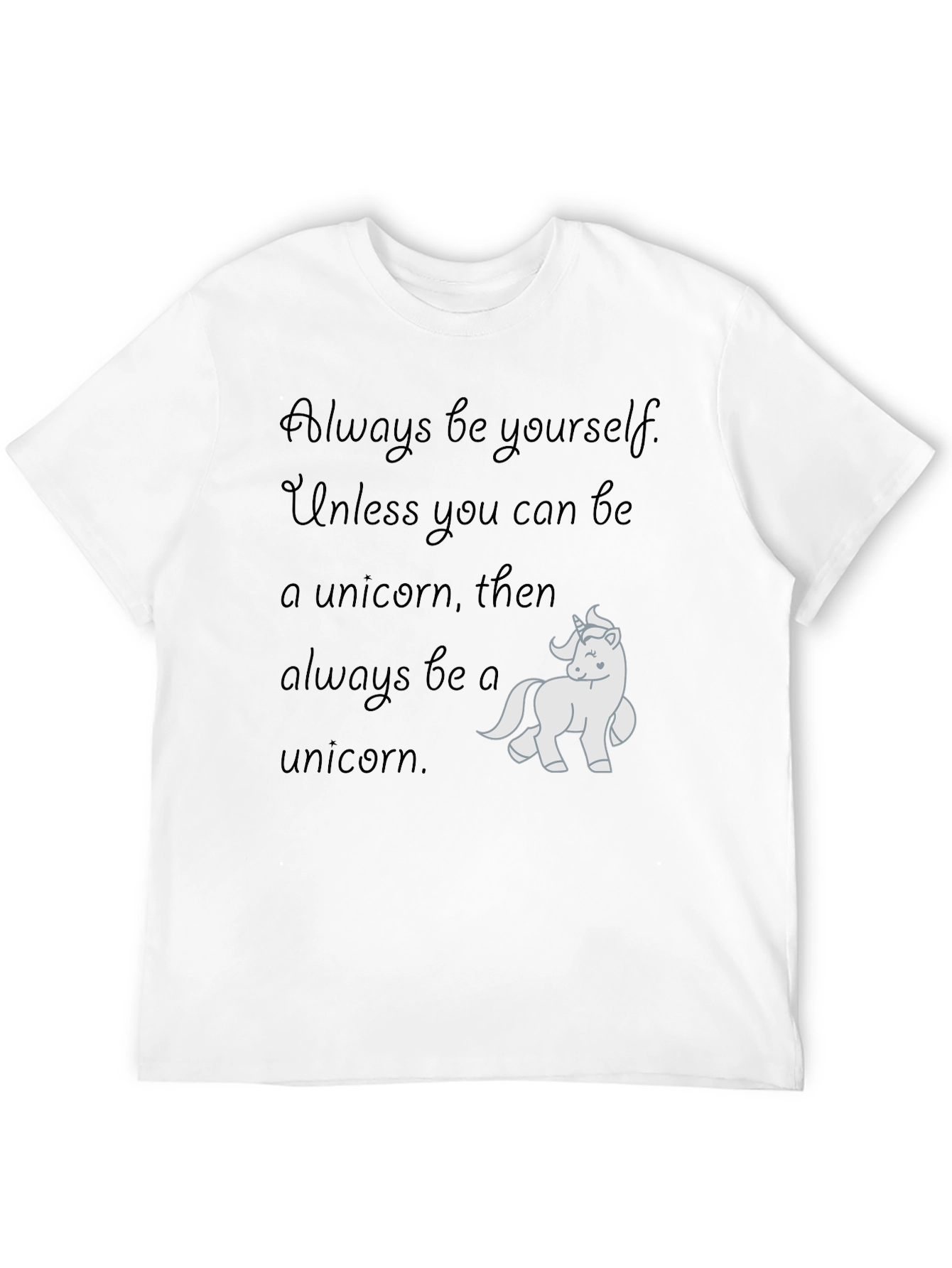 Black Unicorn T-Shirt - Always Be A Unicorn view 12