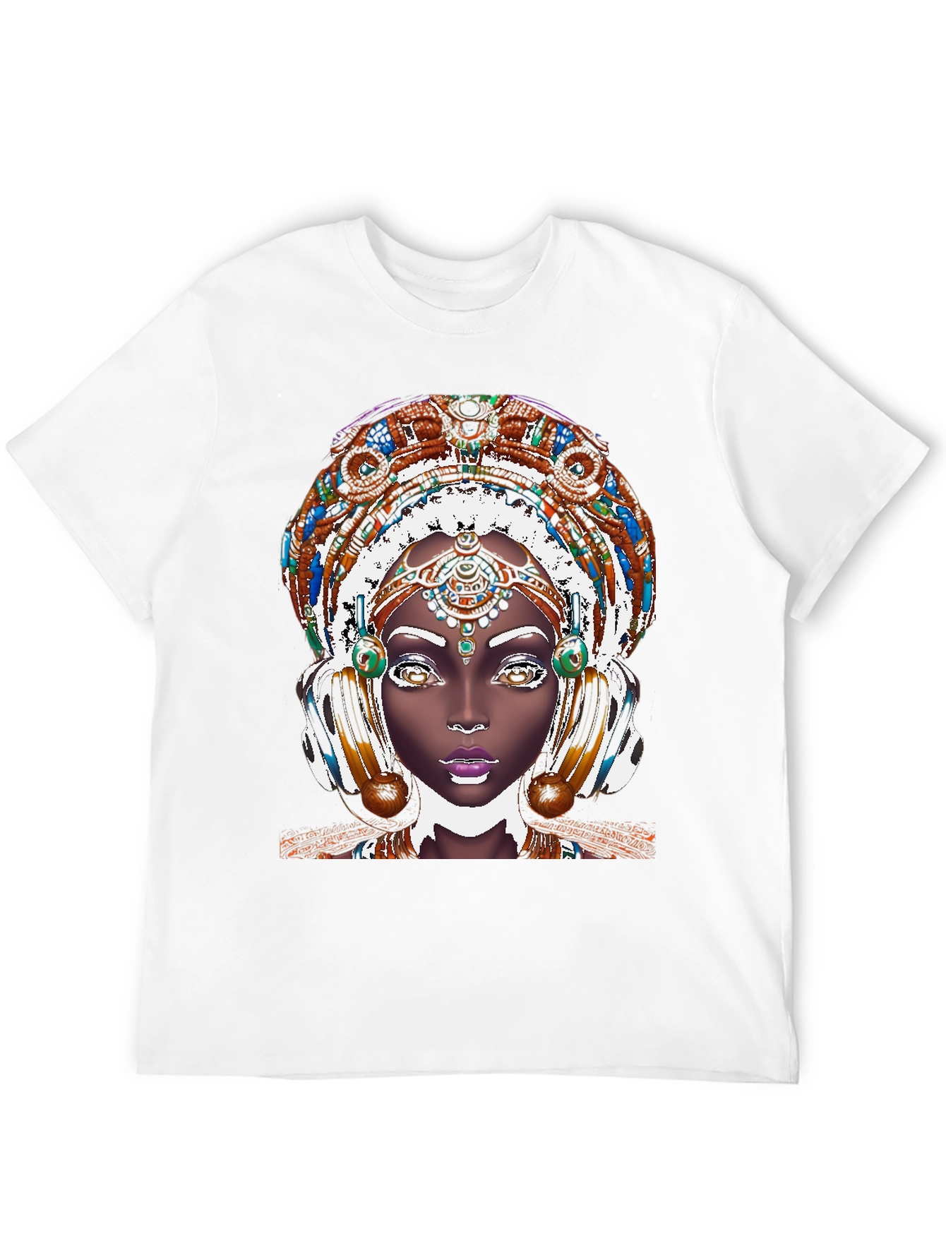 Black Ethnic Queen T-Shirt - Unique Graphic Tee view 12