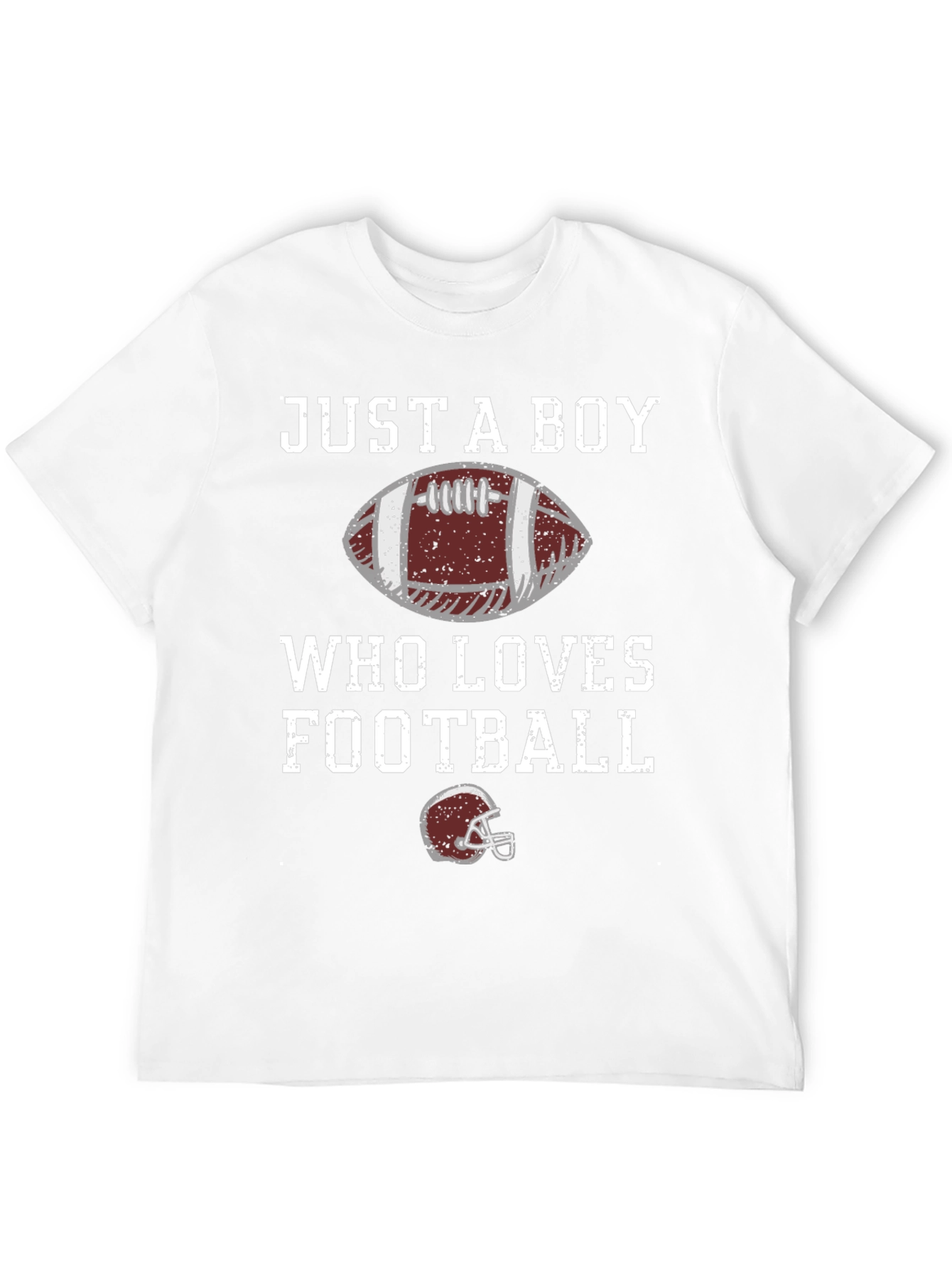 Black Just A Boy Who Loves Football T-Shirt view 12