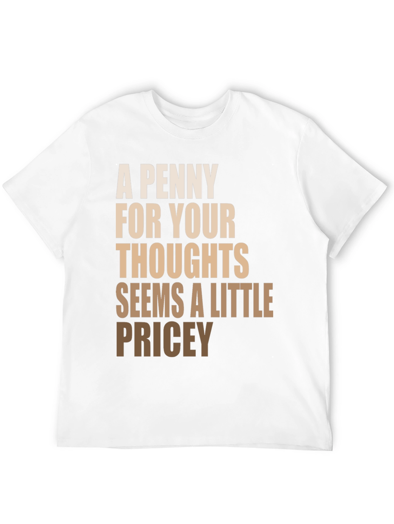 Black Funny Slogan T-Shirt - A Penny For Your Thoughts view 12