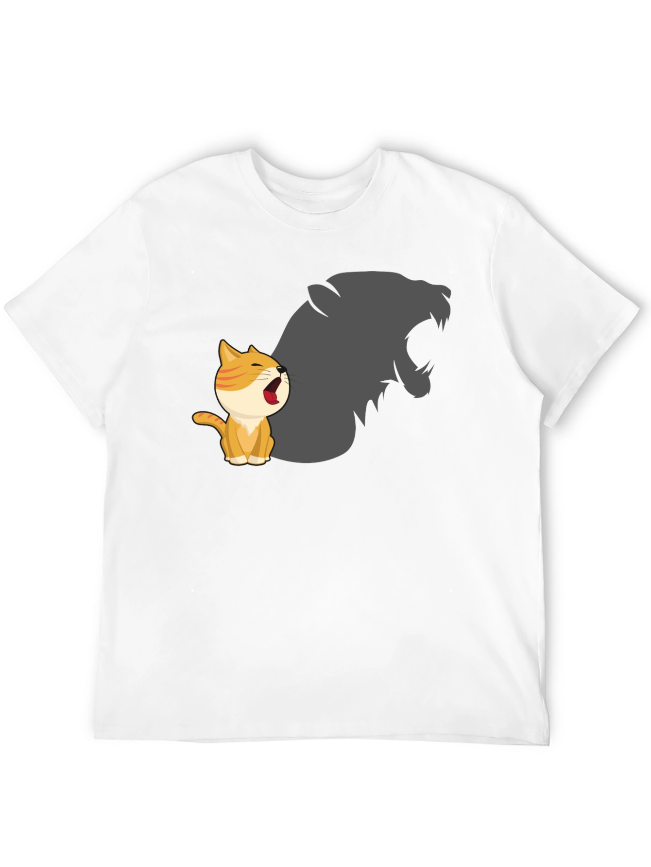Black Cute Kitten Roar Graphic T-Shirt view 12