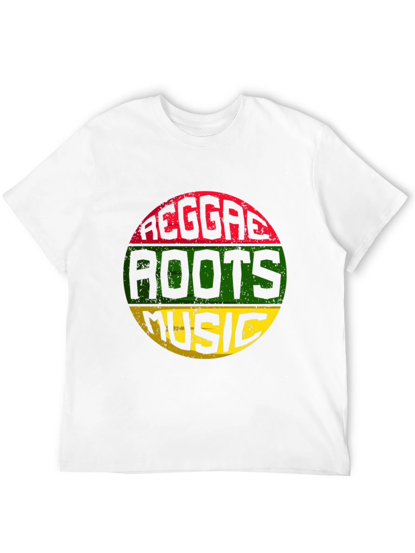 Black Reggae Roots Music T-Shirt - Black view 12