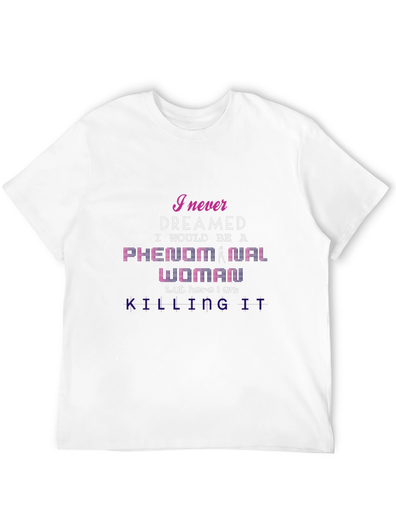 Black Phenomenal Woman Graphic T-Shirt view 12